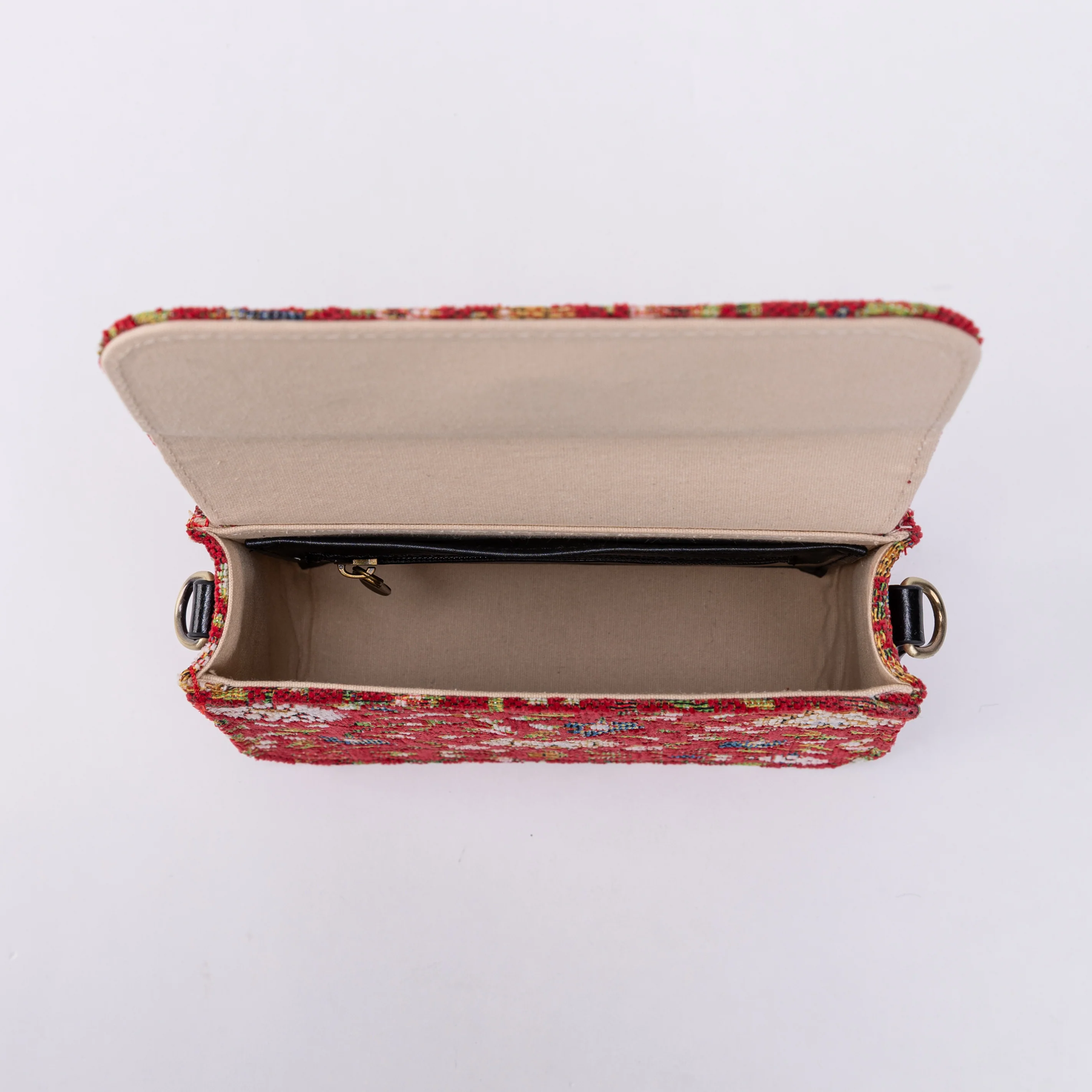 Oriental Pink Flap Crossbody Bag - Image 5