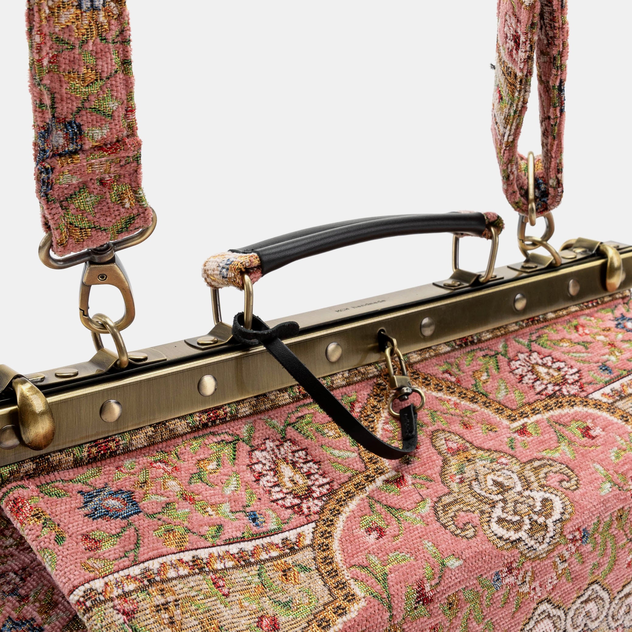 Oriental Pink Genevieve Carpet Gladstone Bag - Image 4