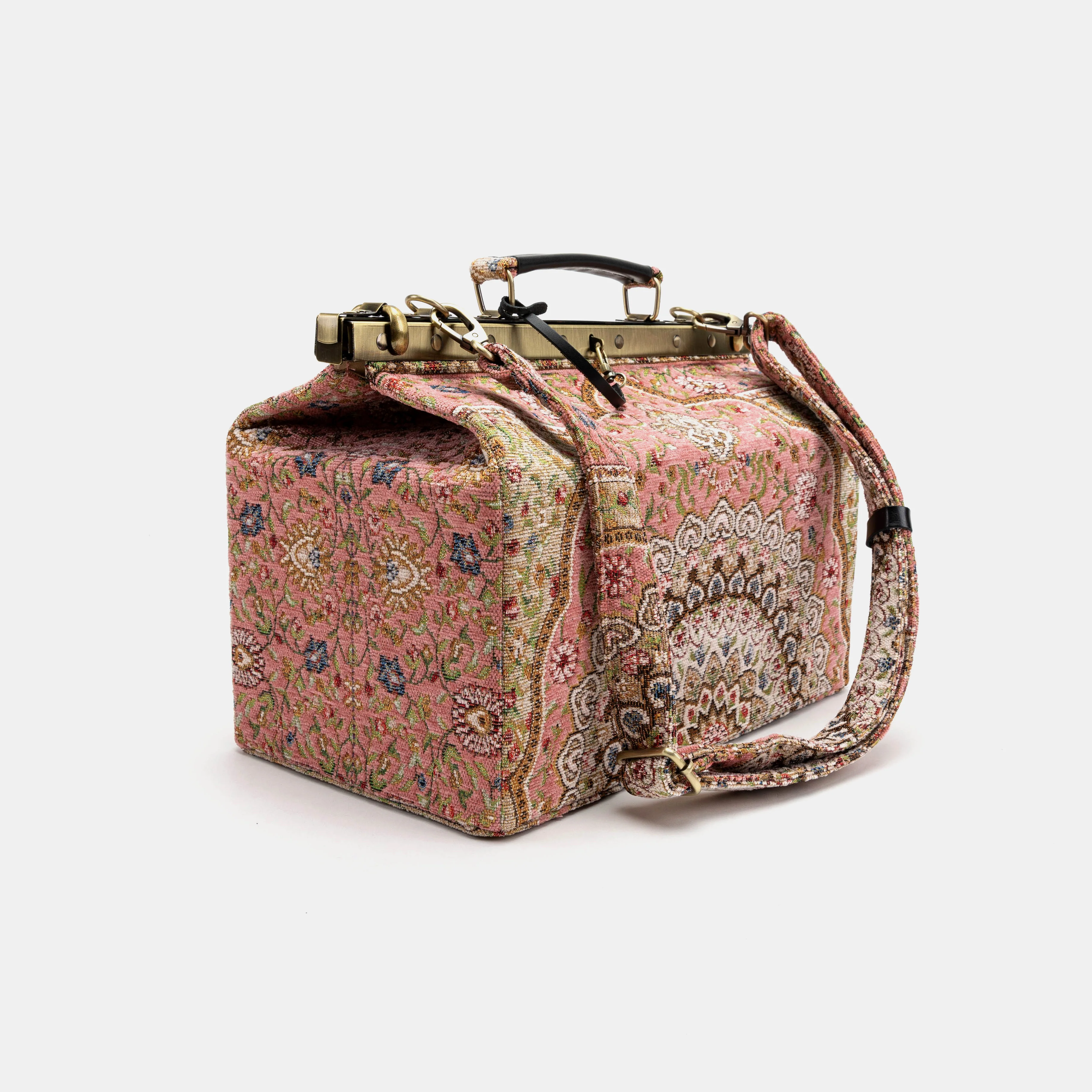 Oriental Pink Genevieve Carpet Gladstone Bag - Image 9