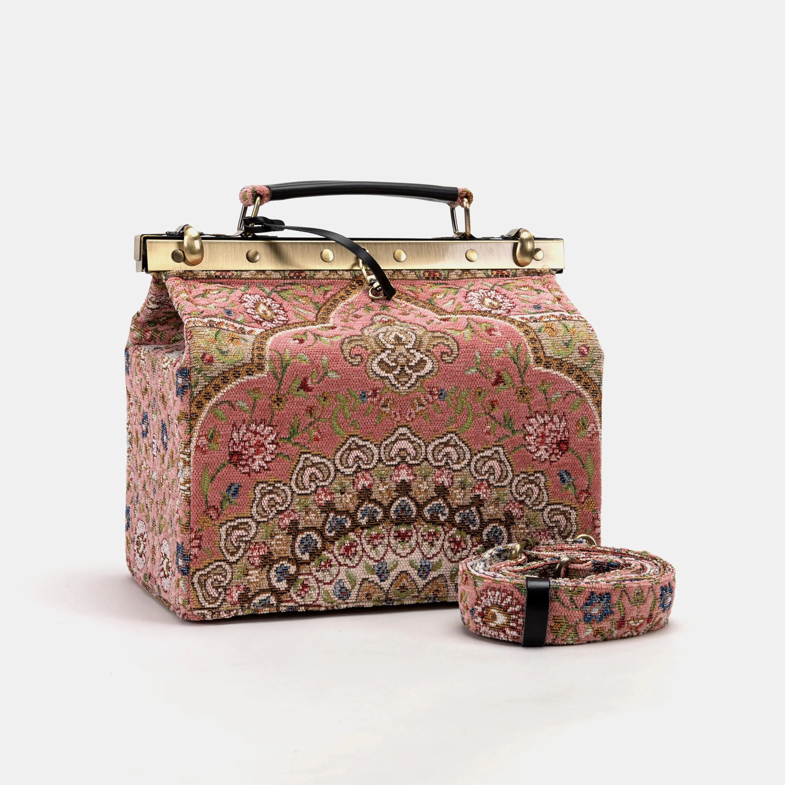 Oriental Pink Vivienne Carpet Purse Gladstone Bag - Image 5