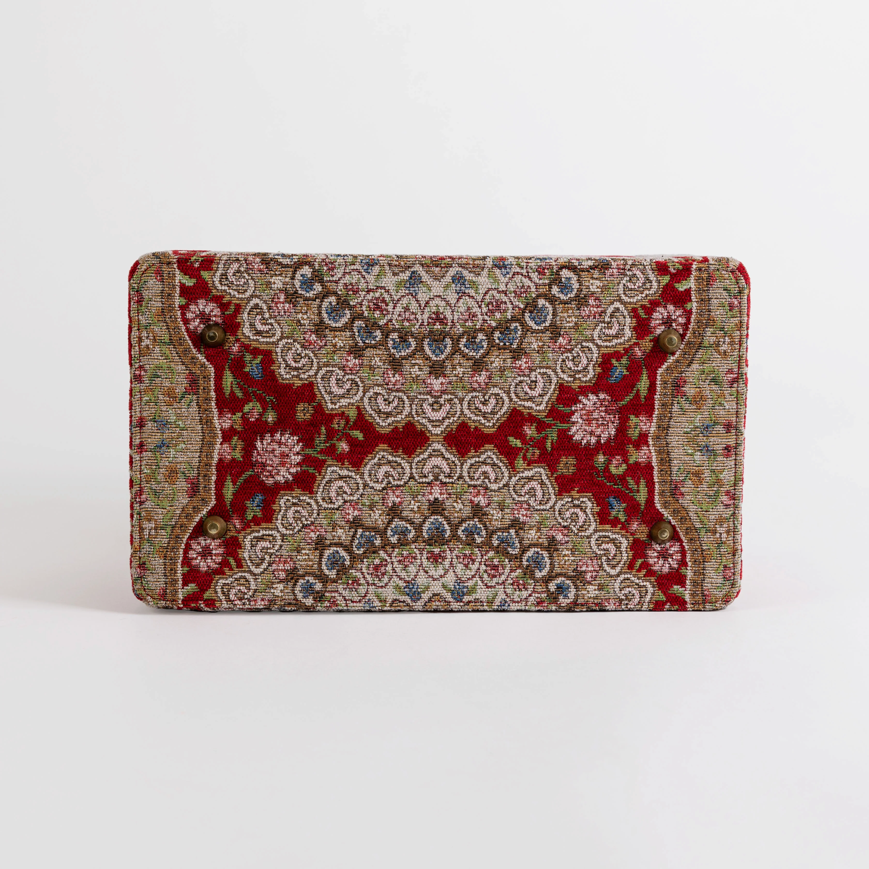 Oriental Red Genevieve Carpet Gladstone Bag - Image 11