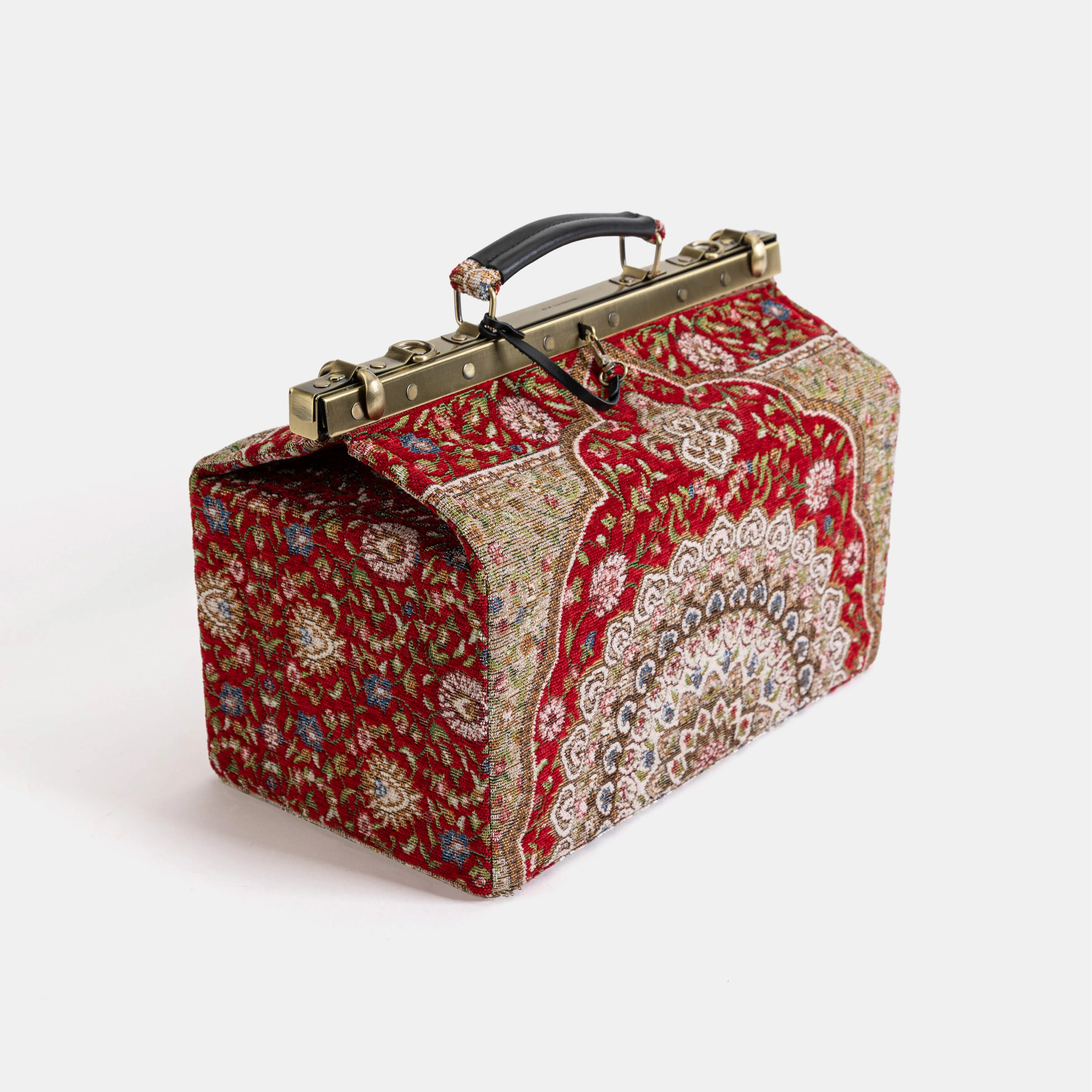 Oriental Red Genevieve Carpet Gladstone Bag - Image 3