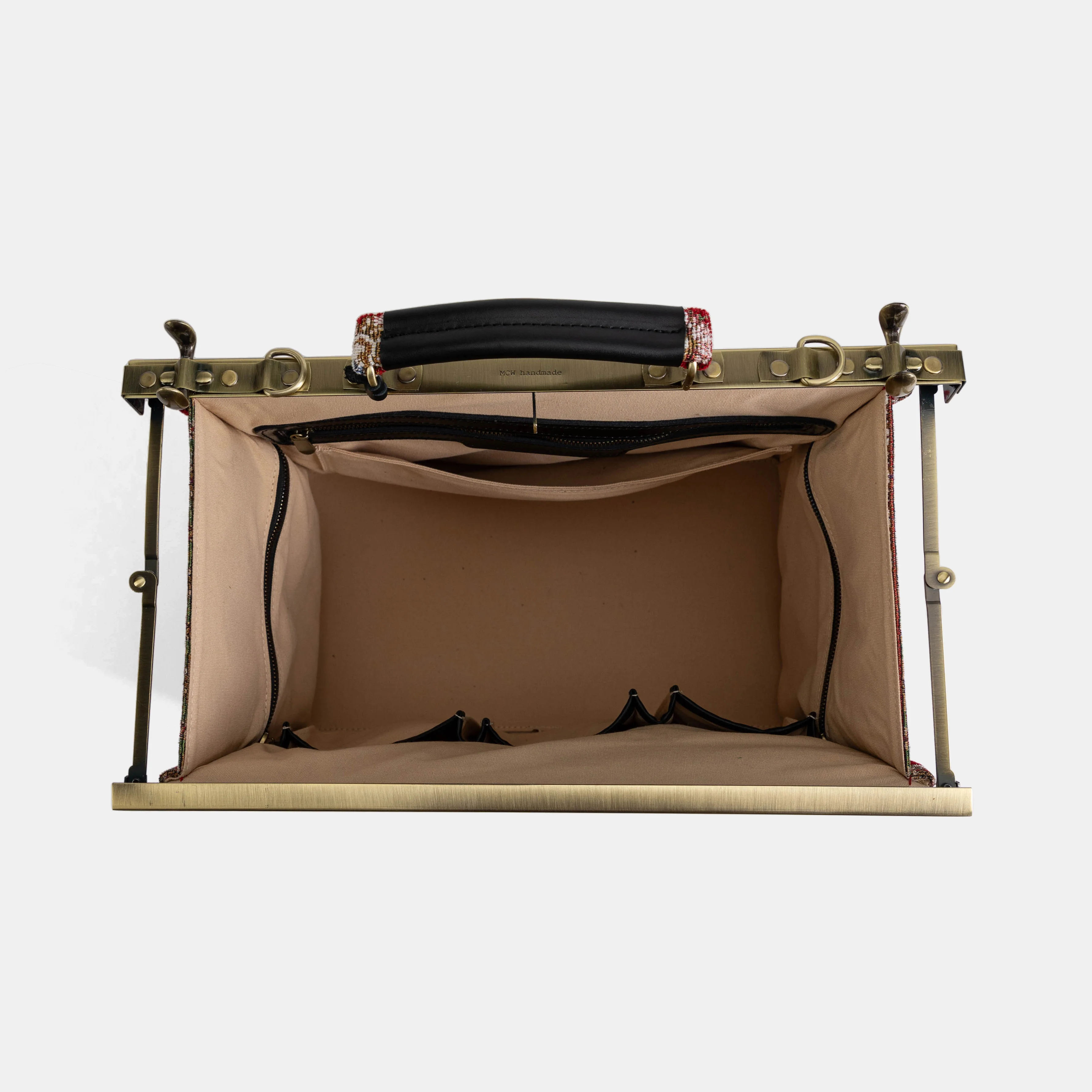 Oriental Red Genevieve Carpet Gladstone Bag - Image 8