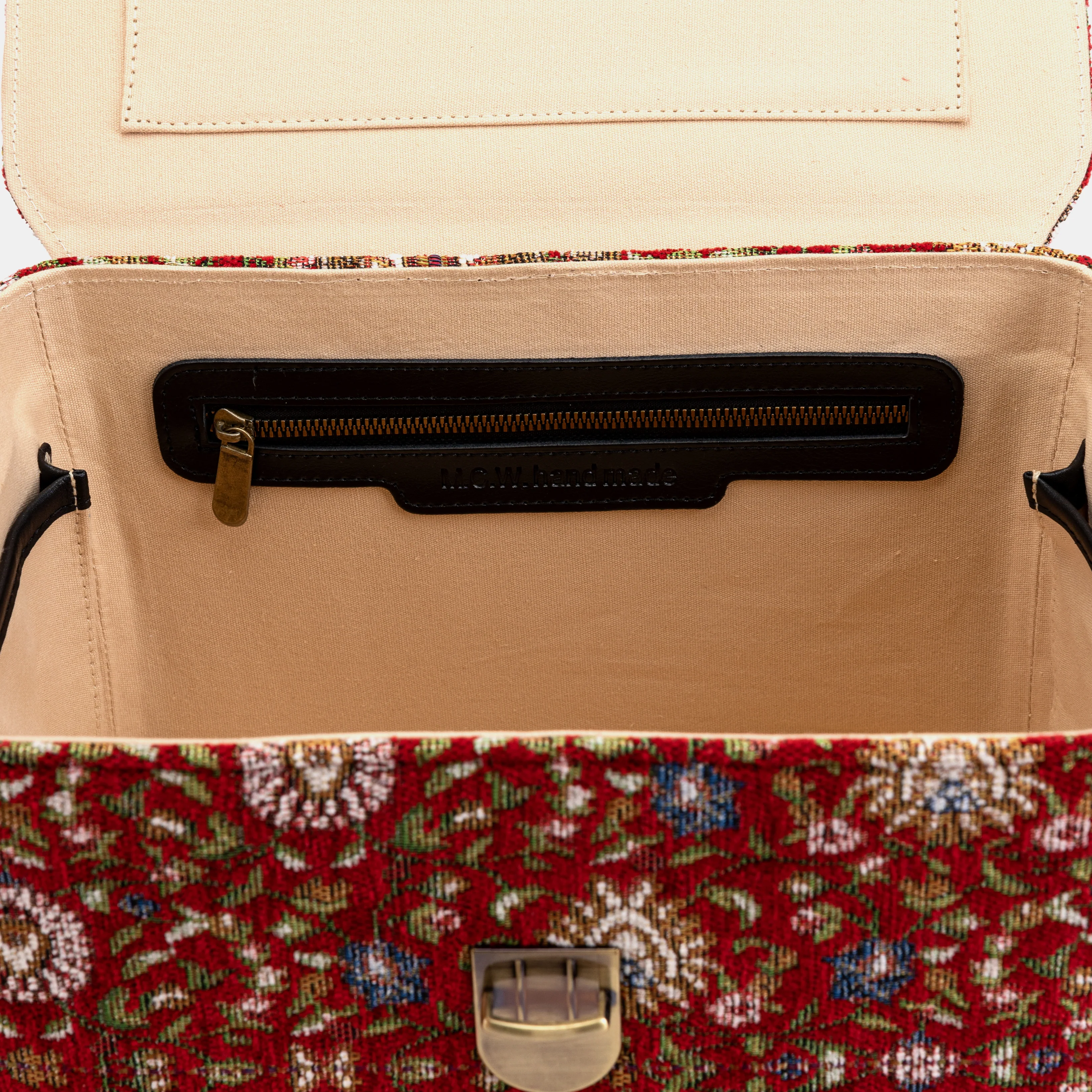 Oriental Red Josephine Large Train Case - Image 10
