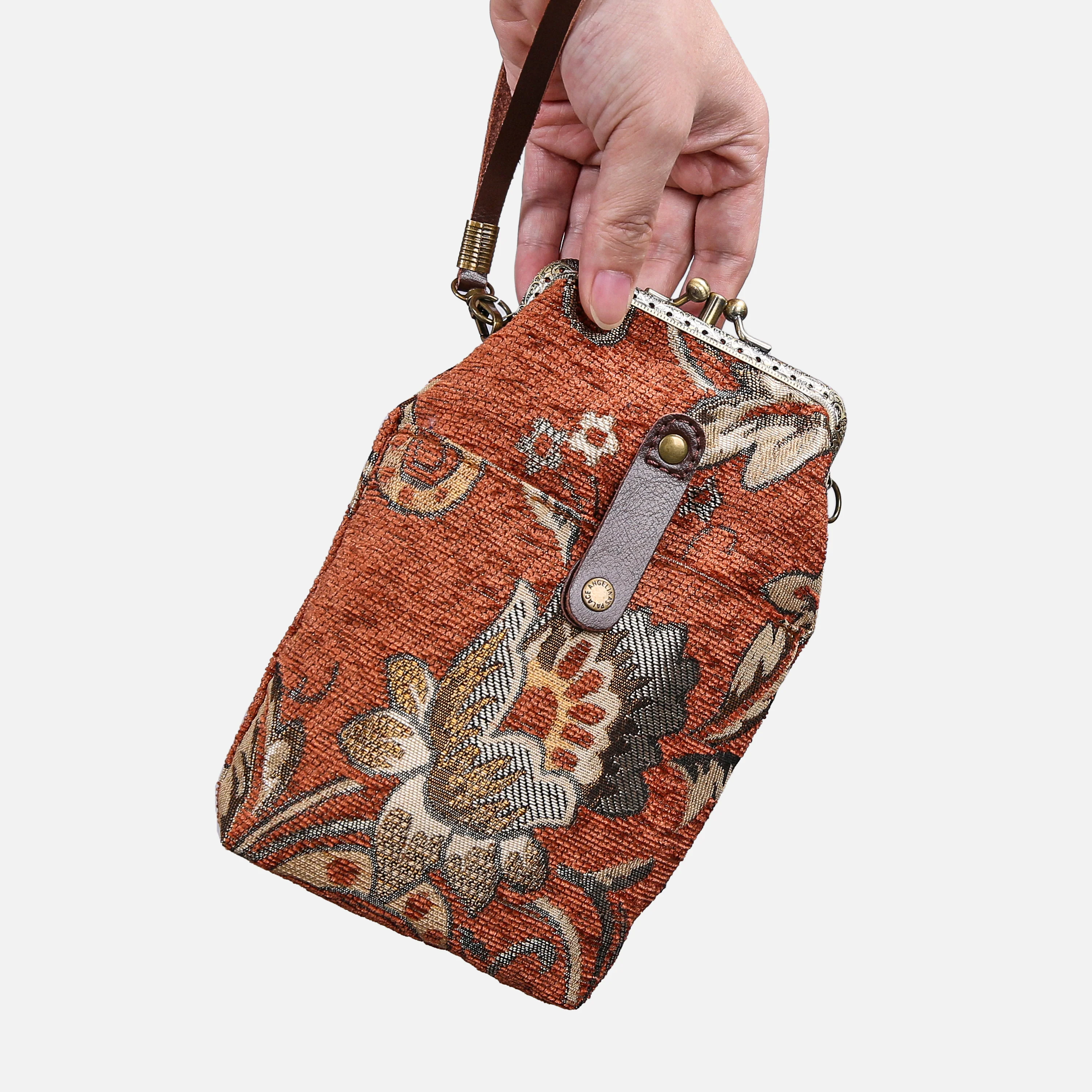 Paisley Orange Carpet Phone Case