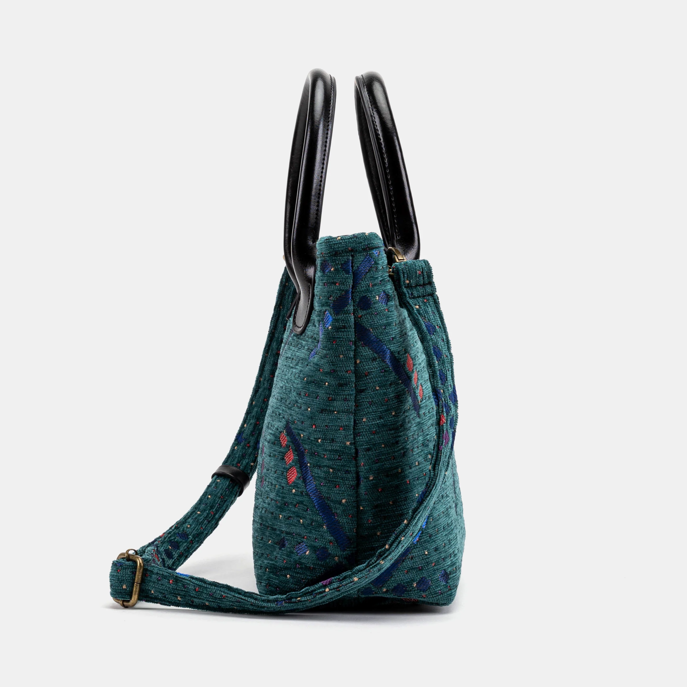 PDX Portland Airport Tuck Lock Carpet Satchel - Image 4