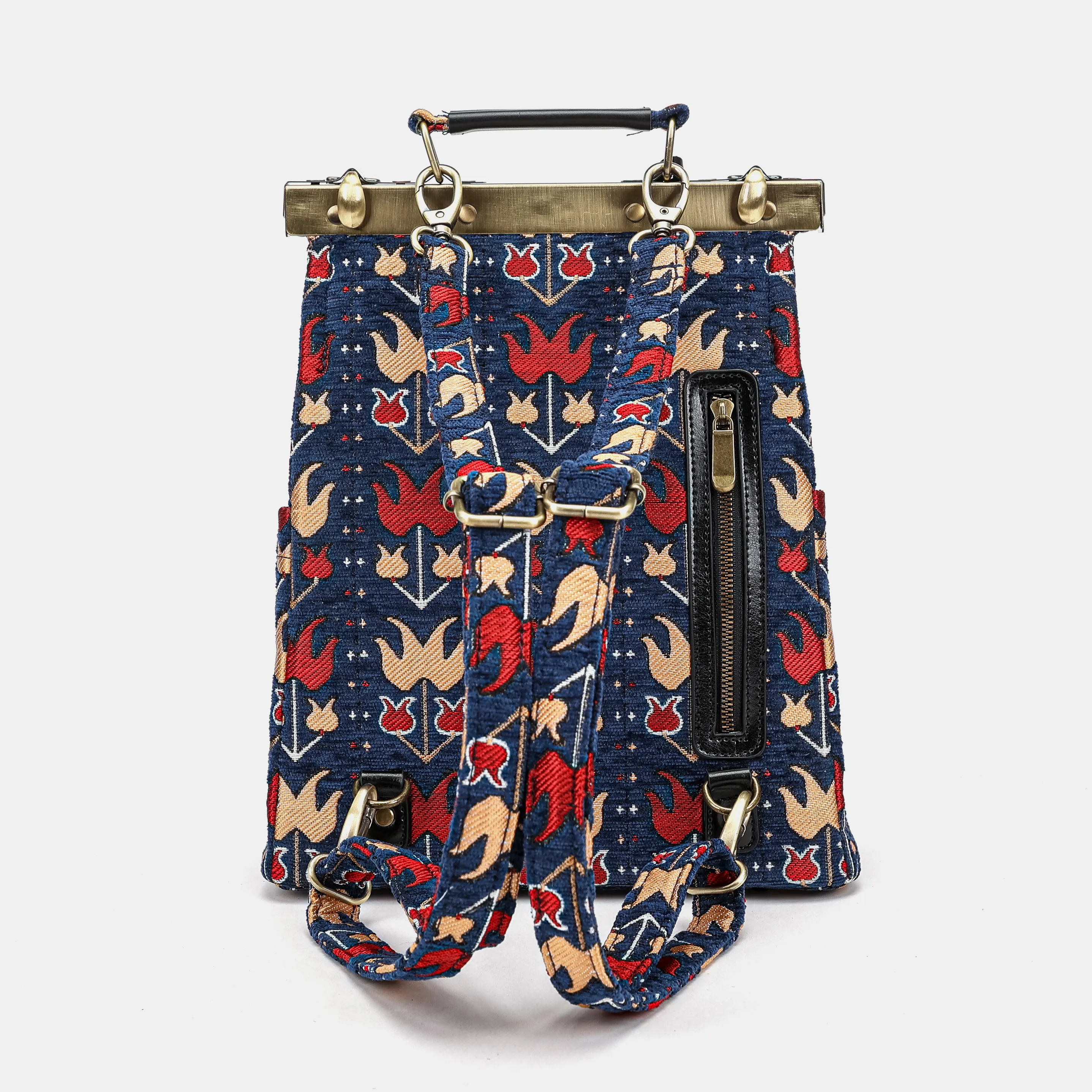 Poppy Bloom Helena Carpet Backpack Gladstone Bag - Image 5