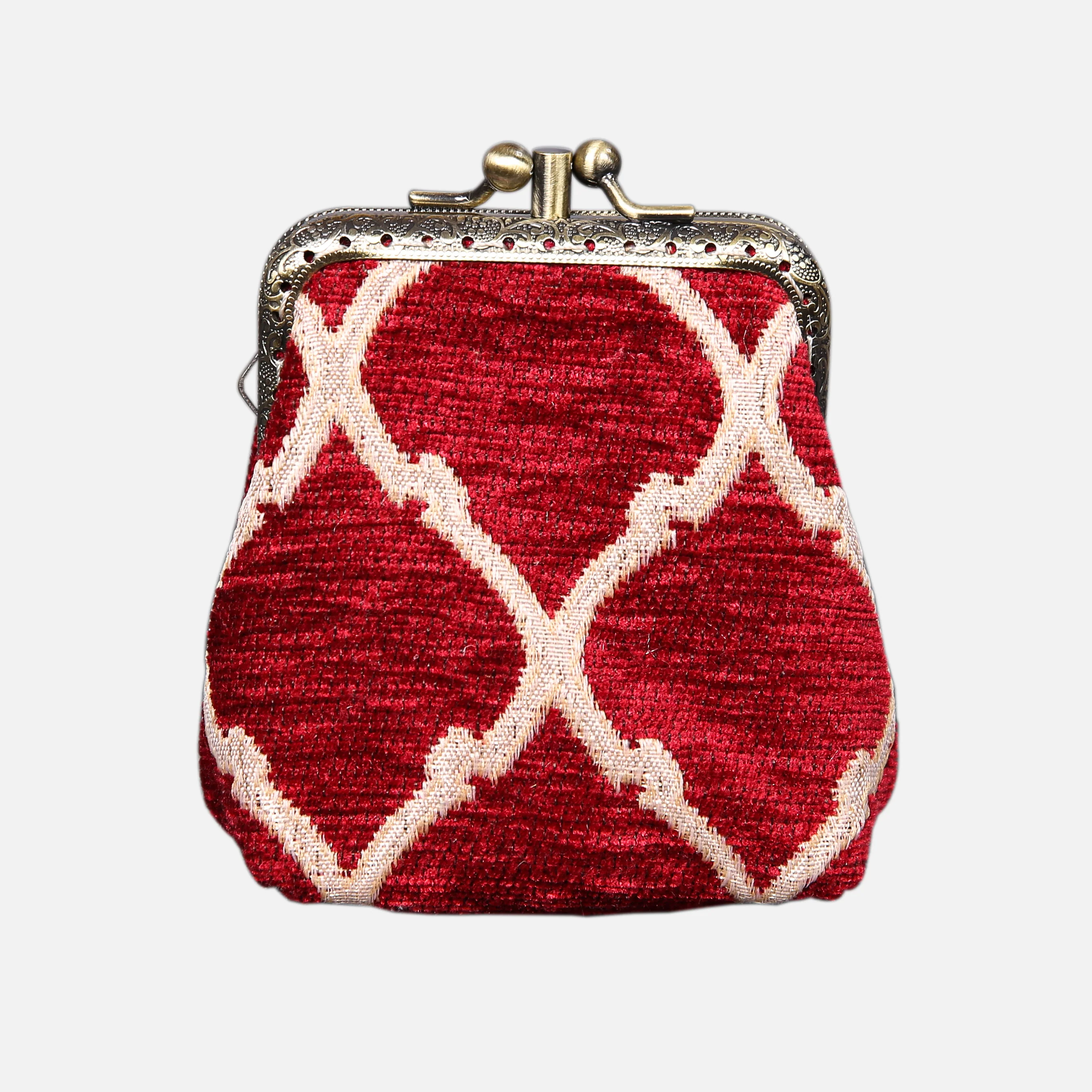 Quartz Red Double Kiss Clasp Coin Purse - Image 3