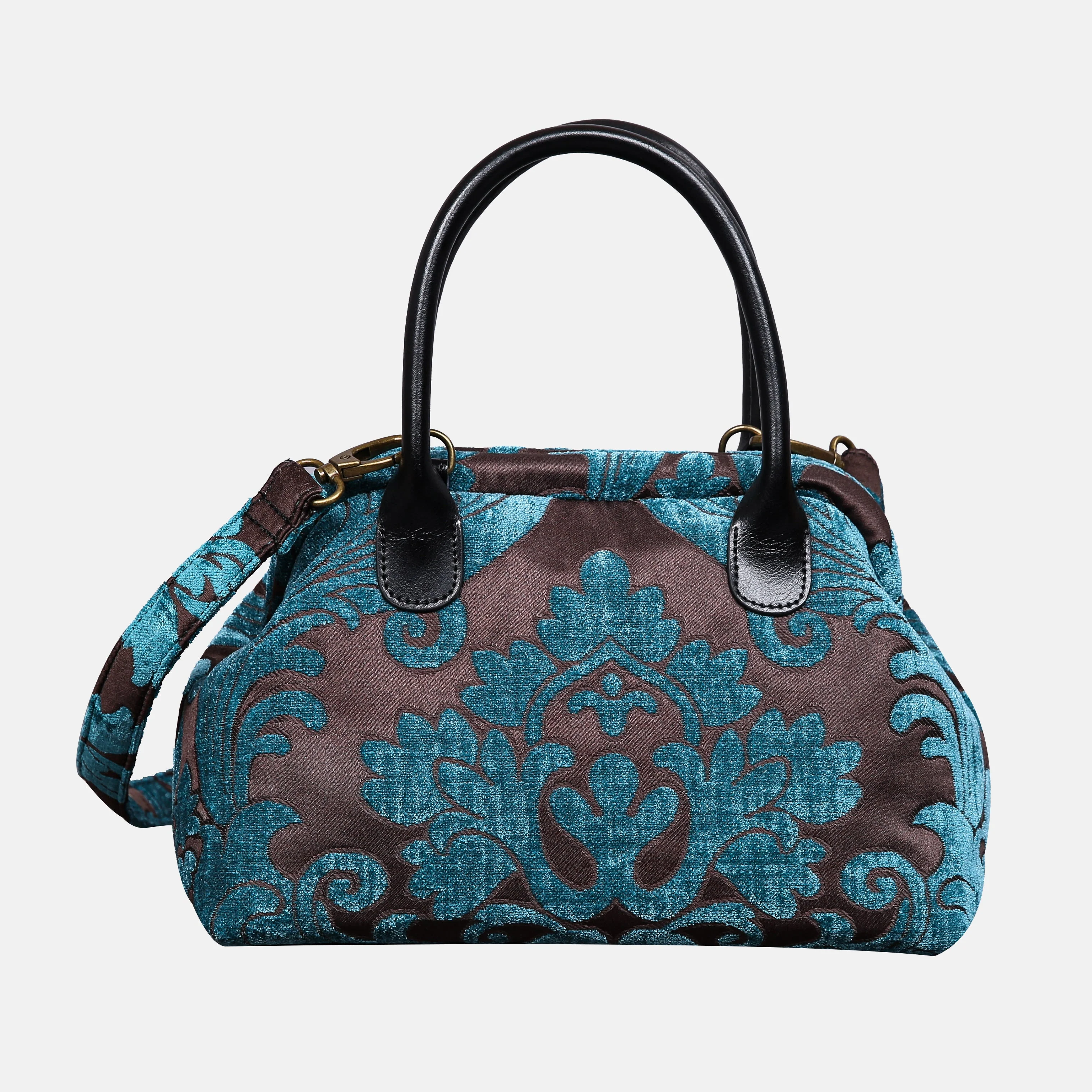 Queen Azure Blue Carpet Satchel