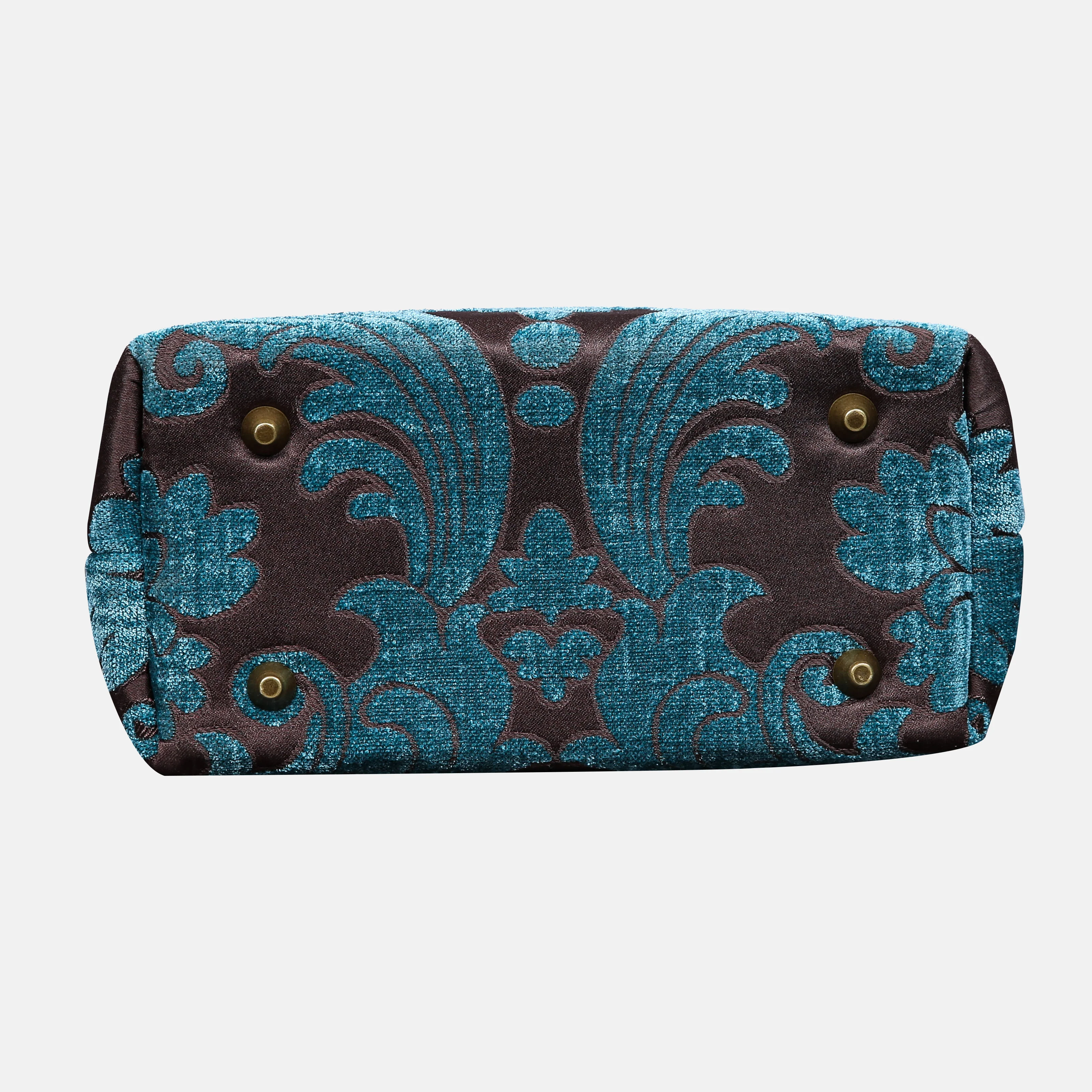 Queen Azure Blue Tuck Lock Carpet Satchel - Image 5