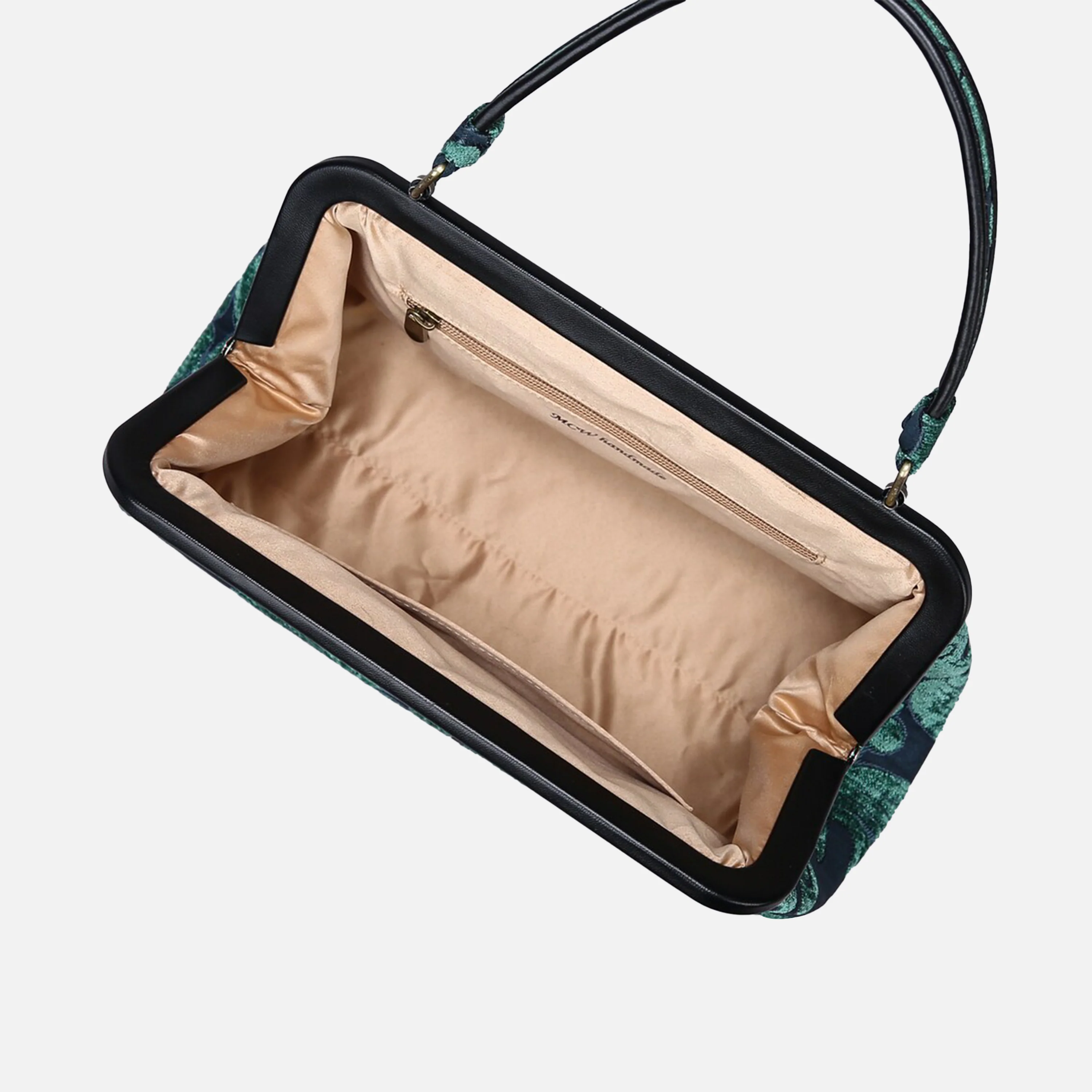 Queen Hunter Green Top Handle Purse - Image 6