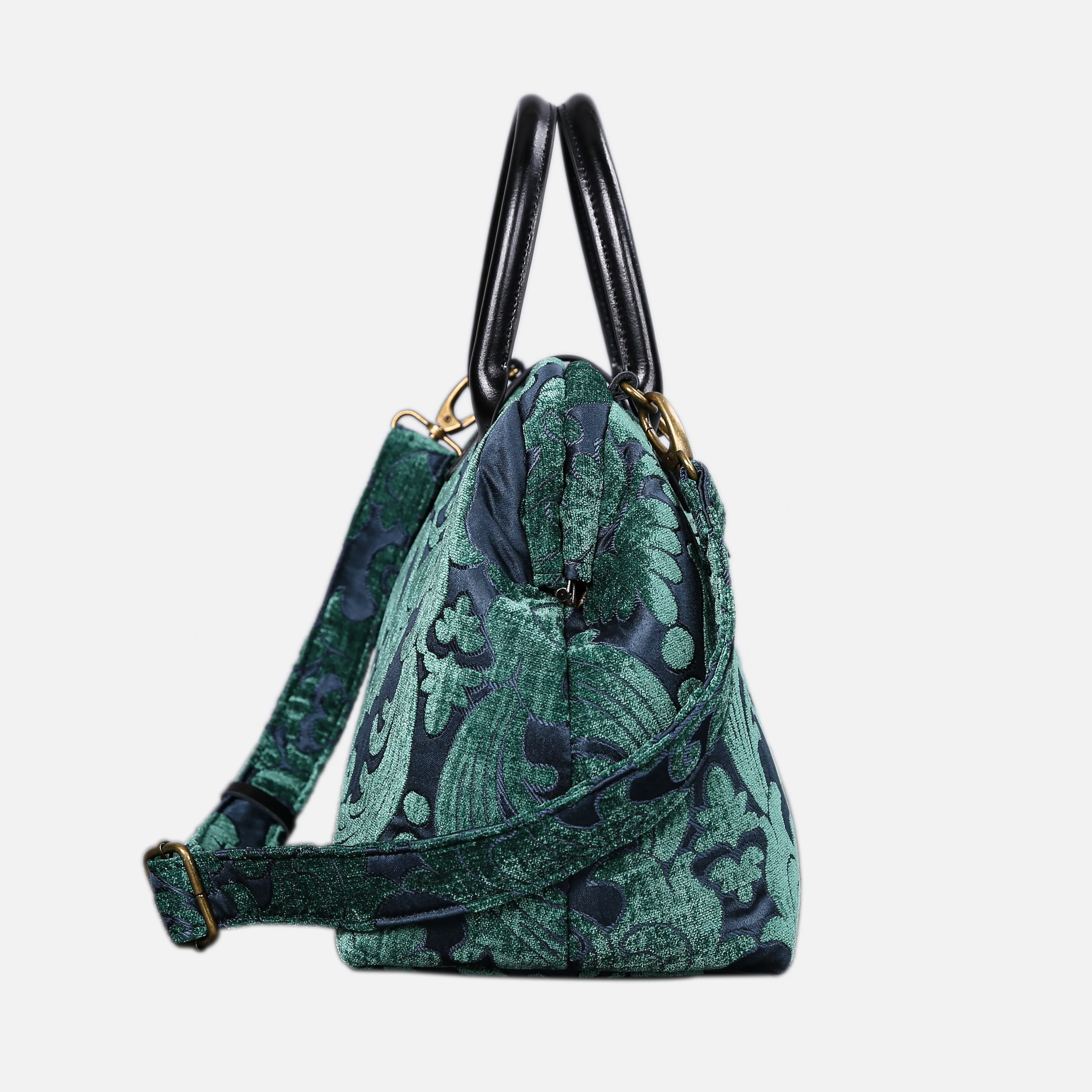 Queen Hunter Green Carpet Handbag Purse - Image 3