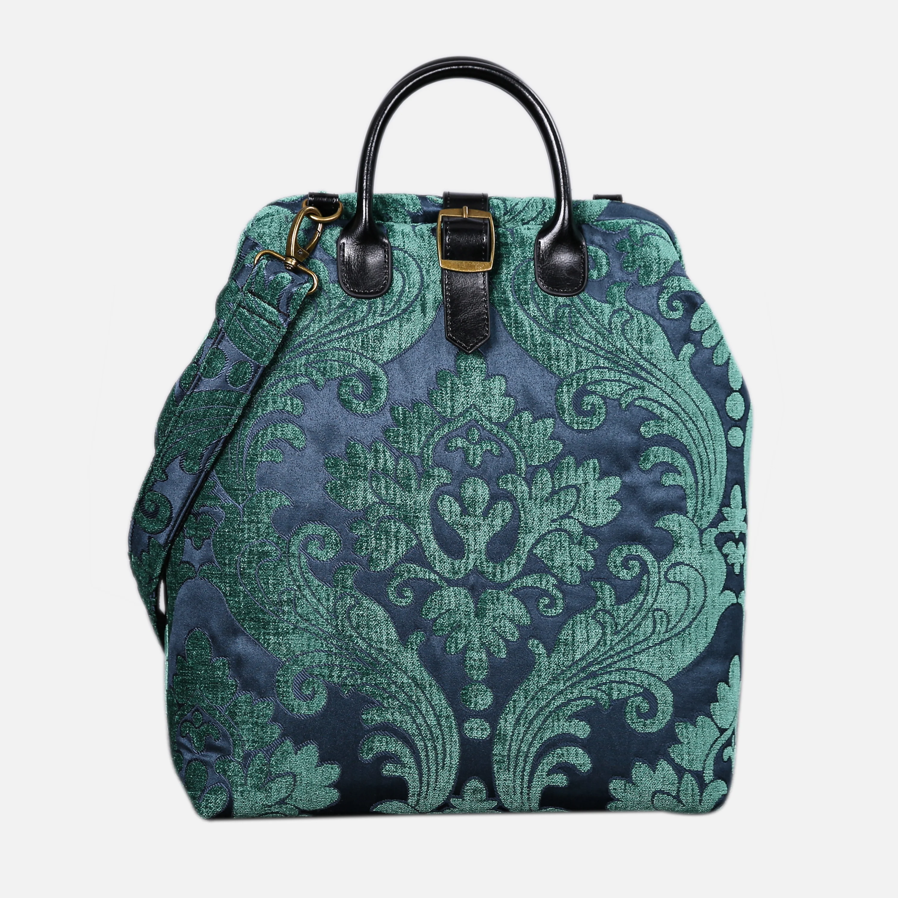 Queen Hunter Green Carpet Laptop Backpack - Image 3