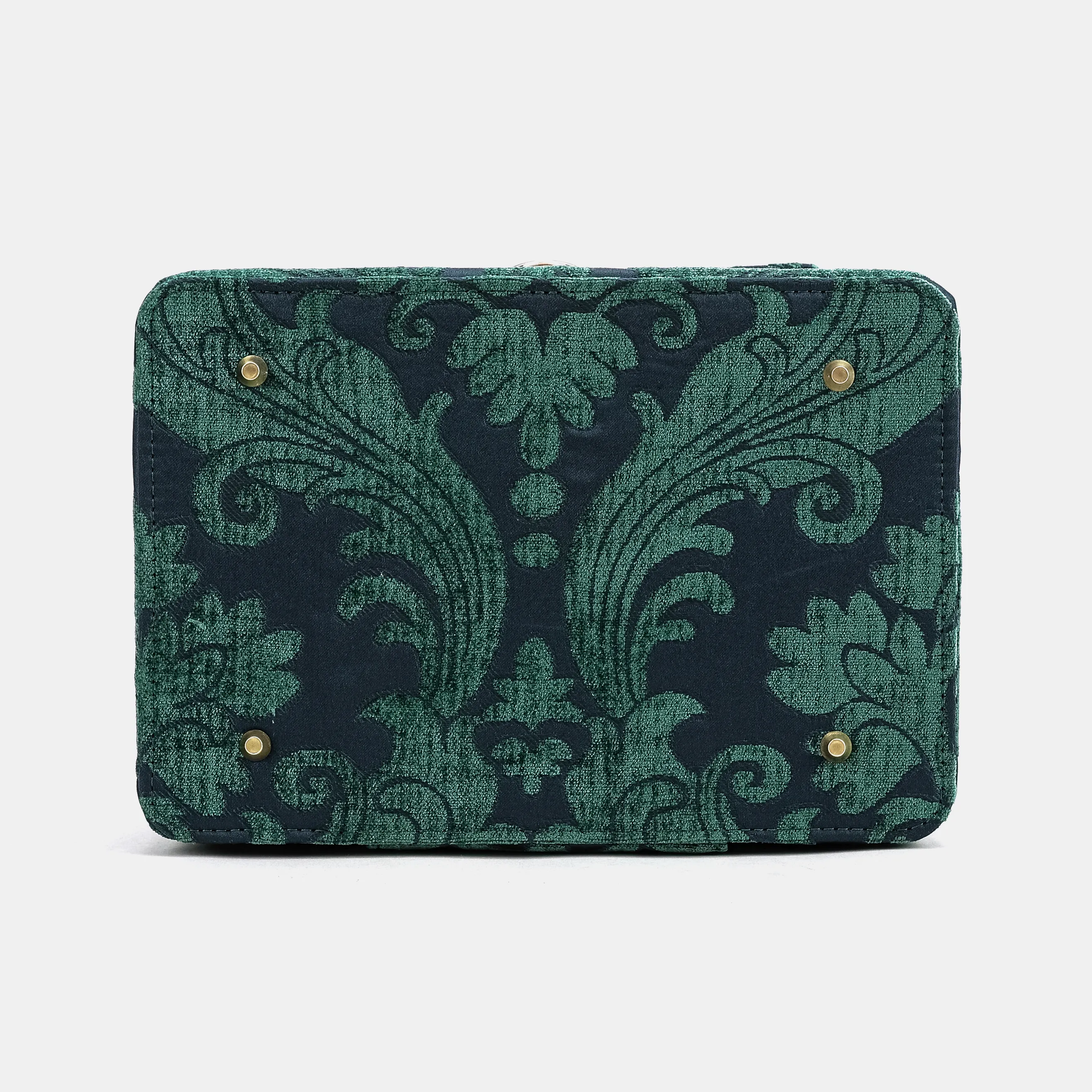 Queen Hunter Green Josephine Large Train Case - Image 8