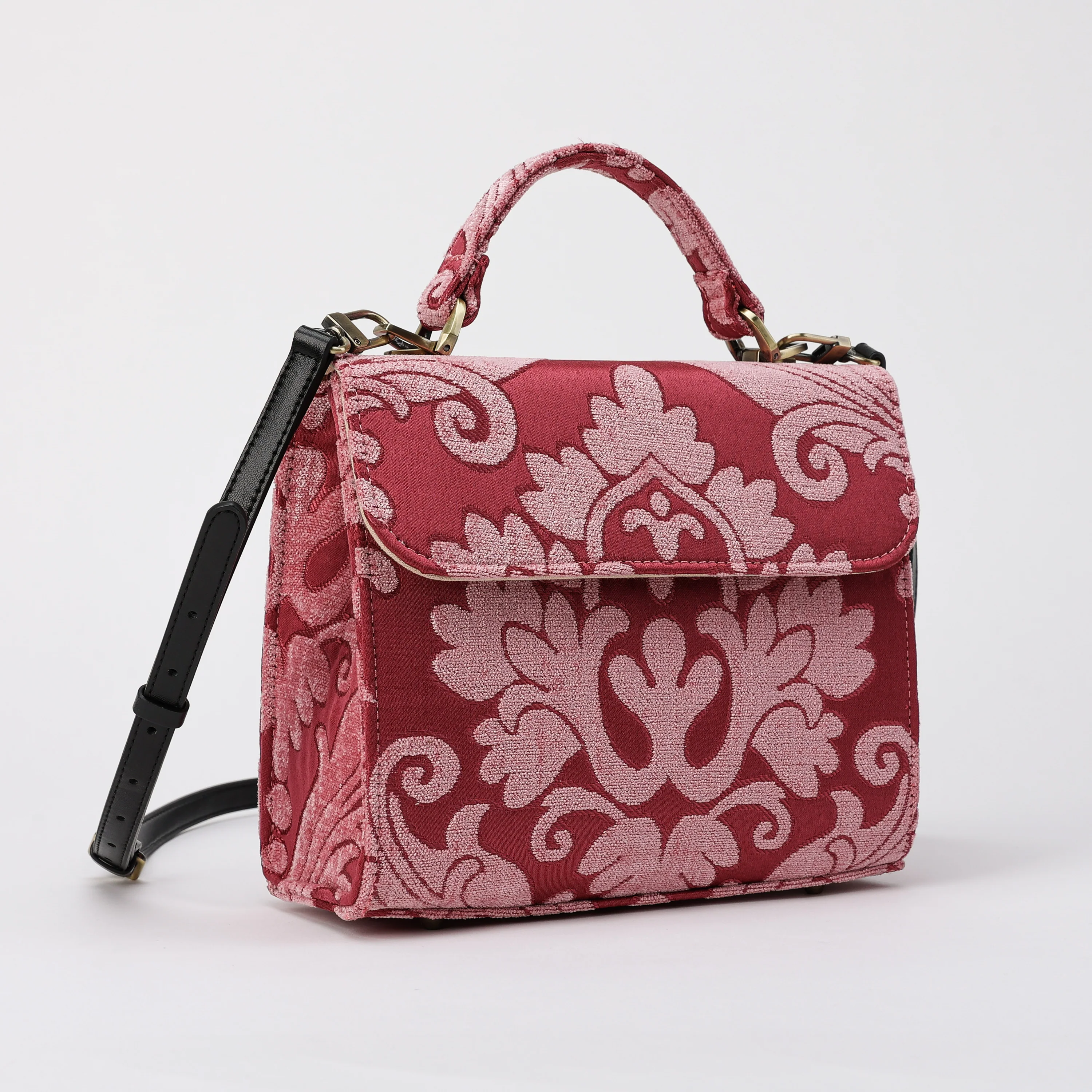 Queen Rose Pink Flap Satchel - Image 3