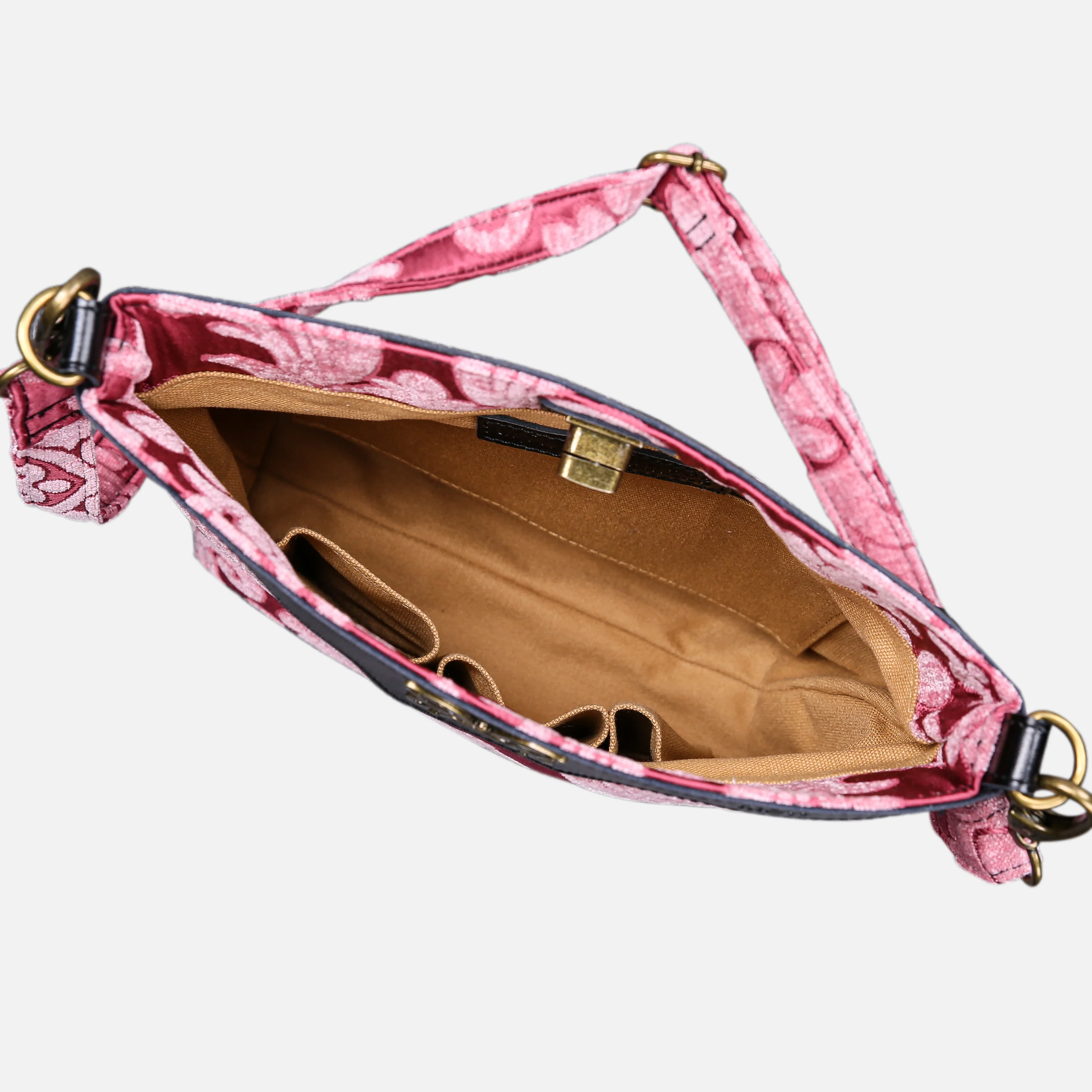 Queen Rose Pink Butterfly Crossbody Bag - Image 5