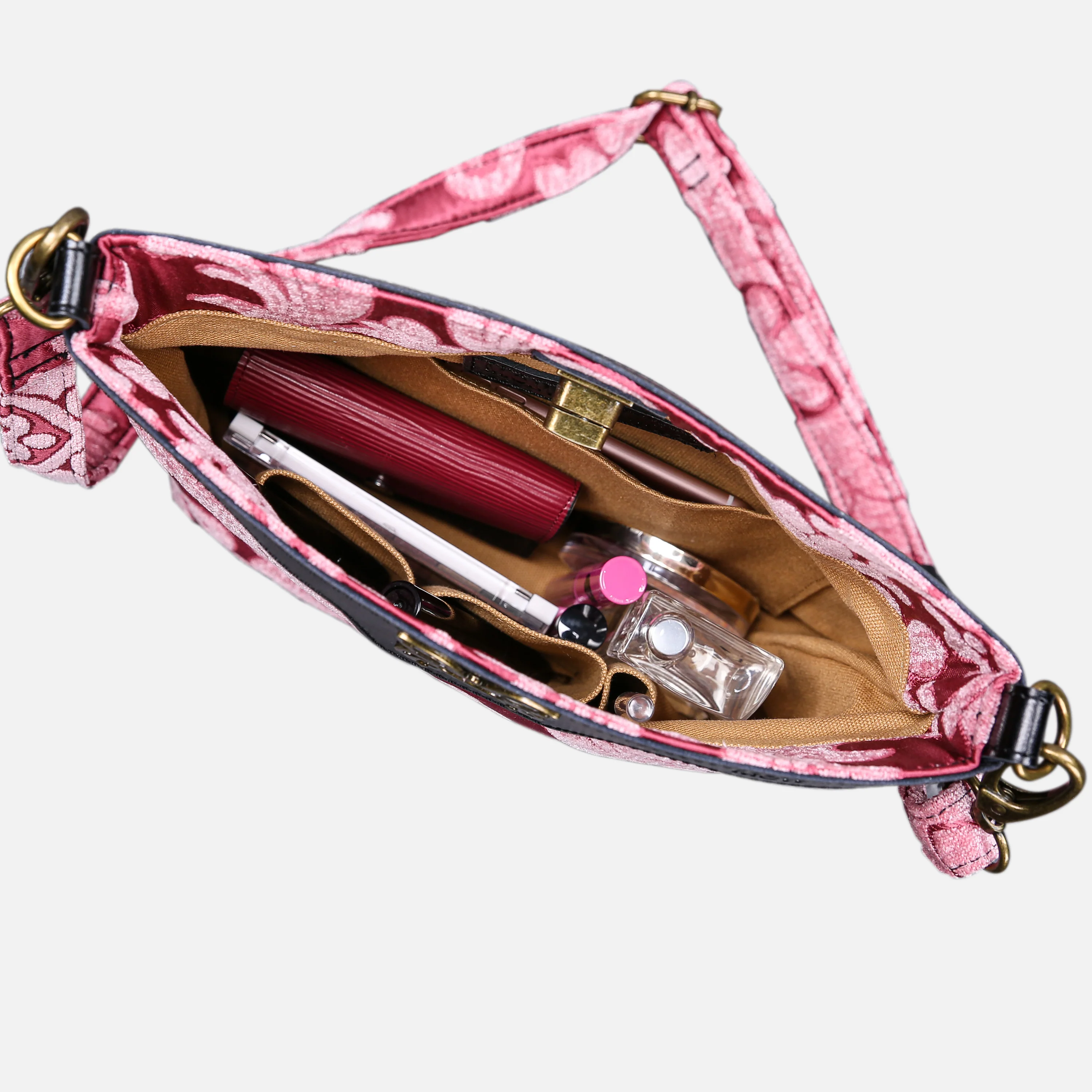 Queen Rose Pink Butterfly Crossbody Bag - Image 6