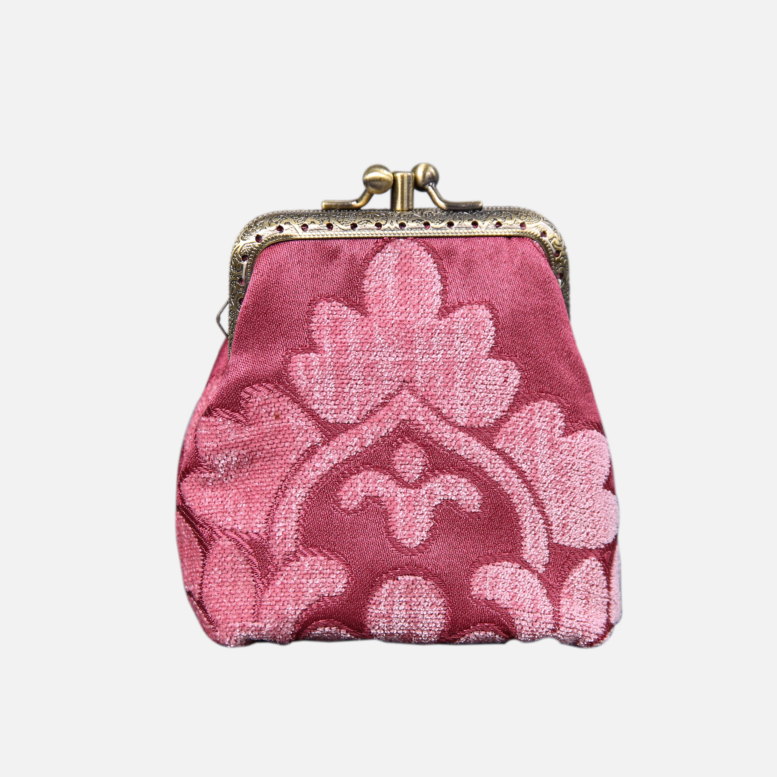 Queen Rose Pink Double Kiss Clasp Coin Purse - Image 3