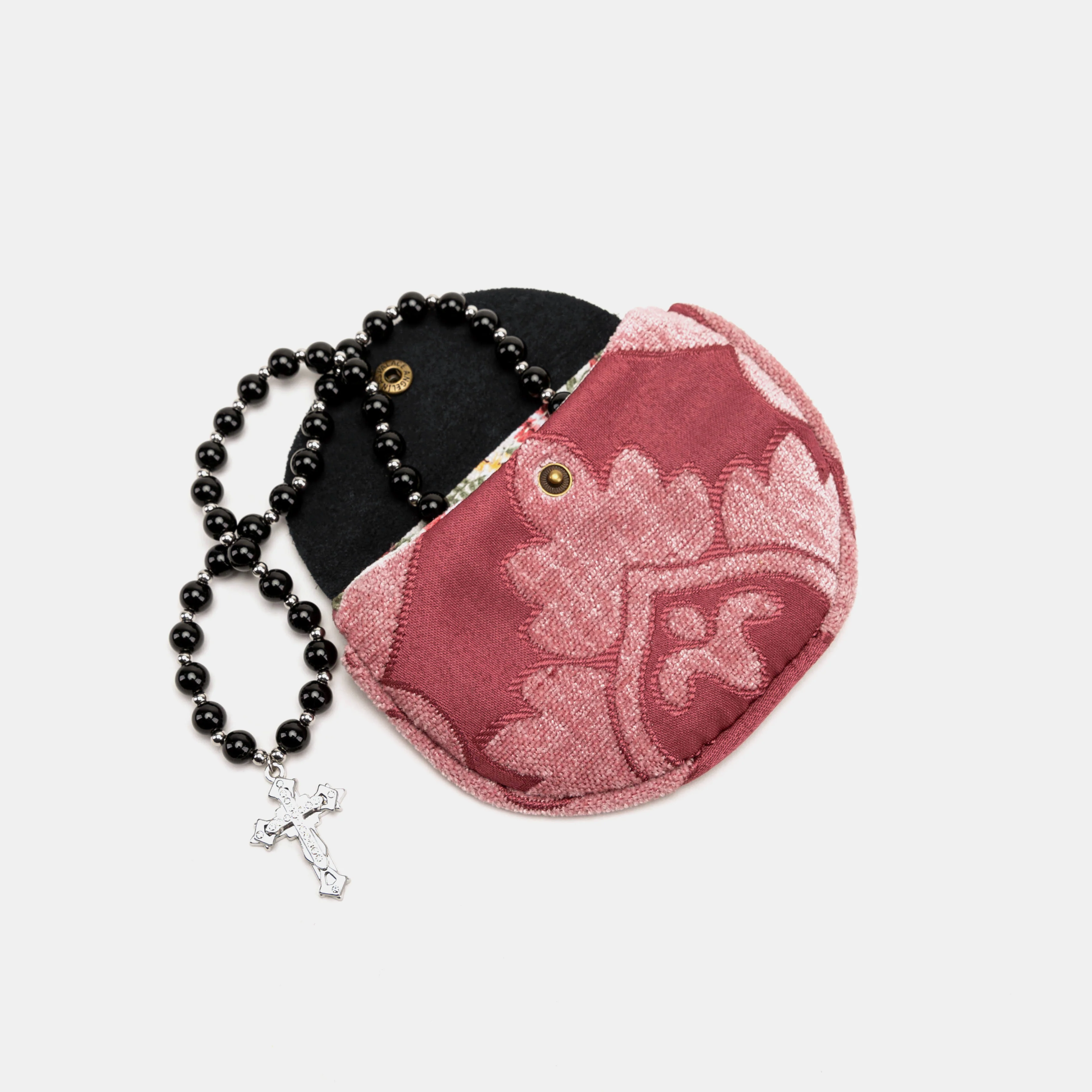 Queen Rose Pink Rosary Bag - Image 2