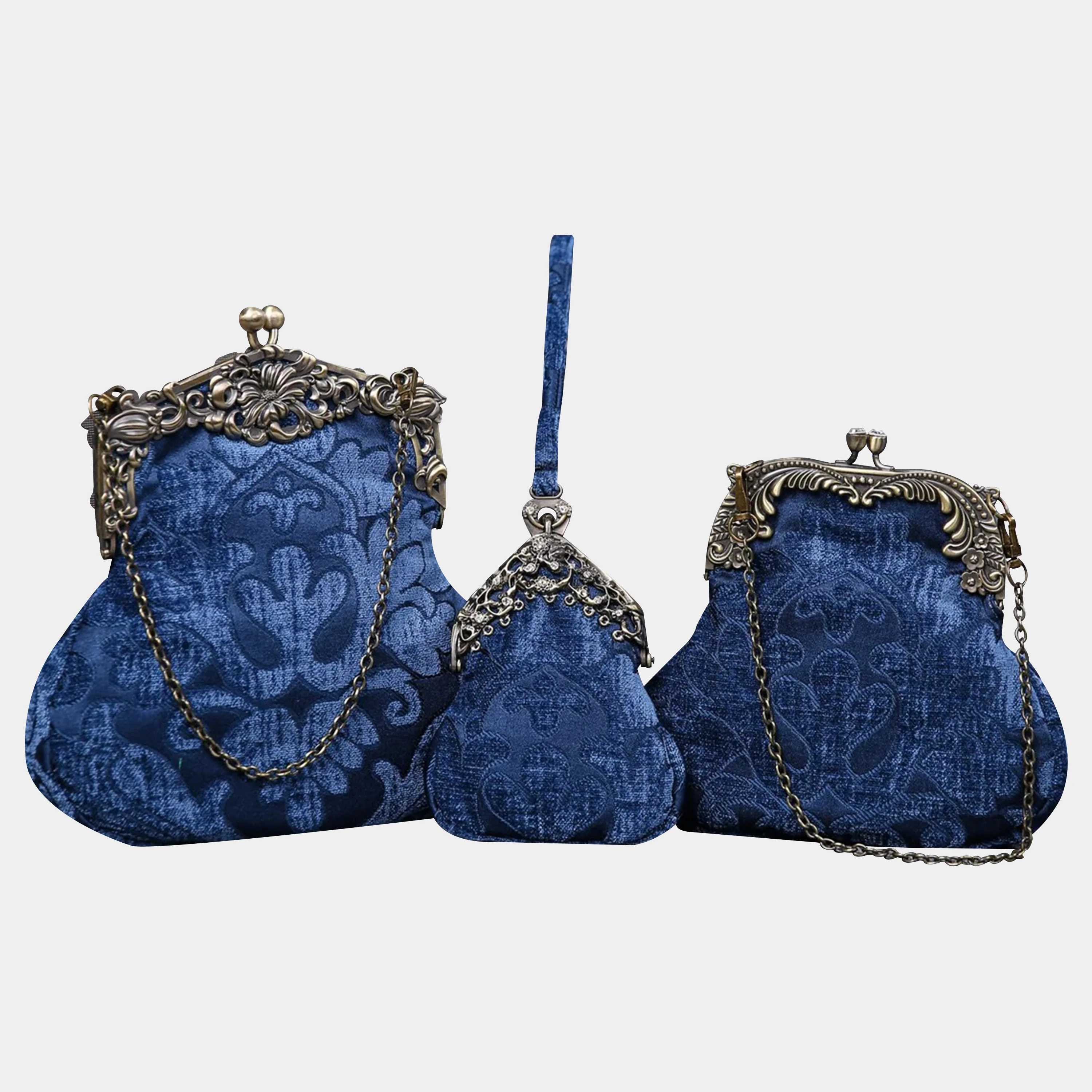 Queen Royal Blue Chatelaine Purse Medium - Image 6