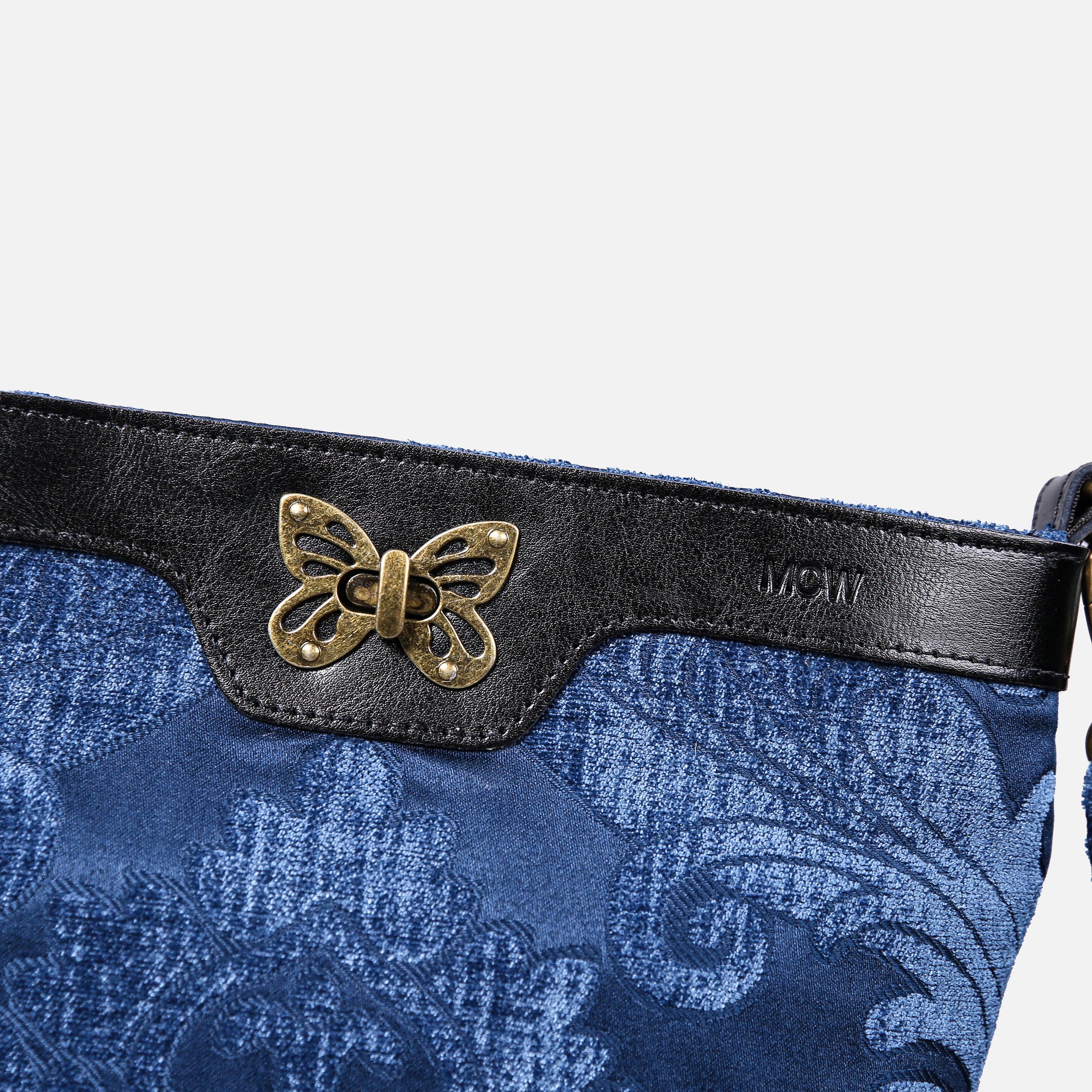 Queen Royal Blue Butterfly Crossbody Bag - Image 4
