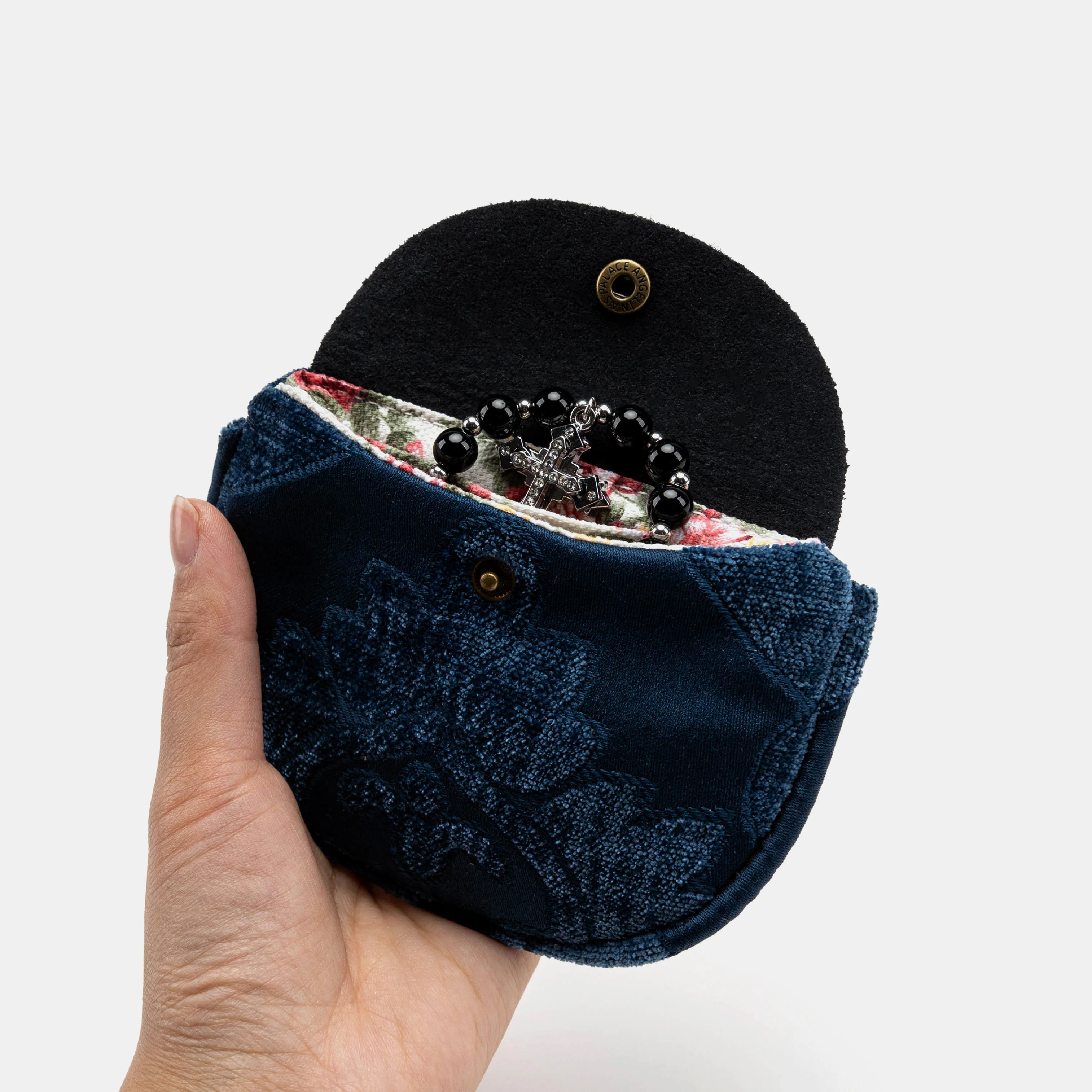 Queen Royal Blue Rosary Bag - Image 4