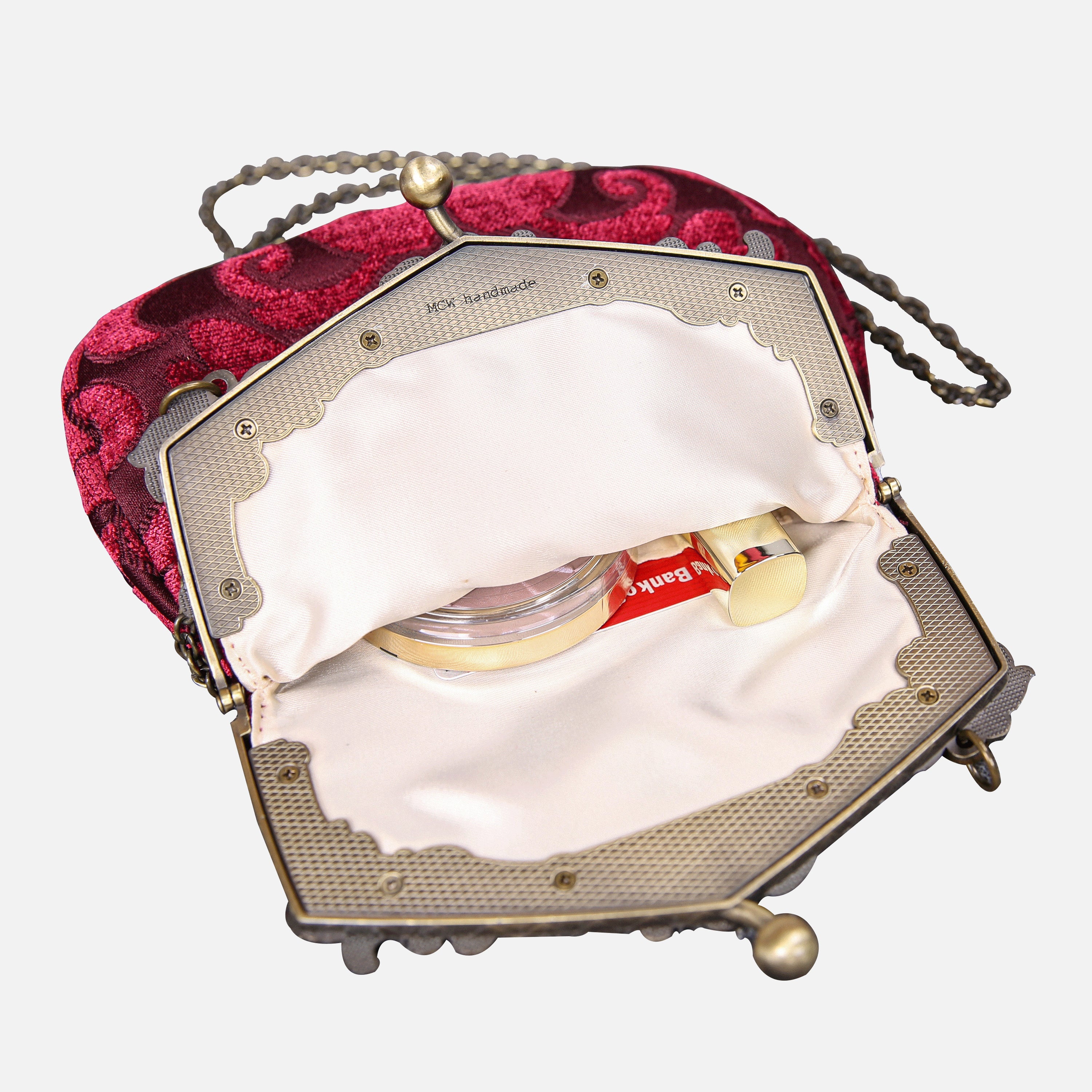 Queen Wine Chatelaine Purse Large - Image 6