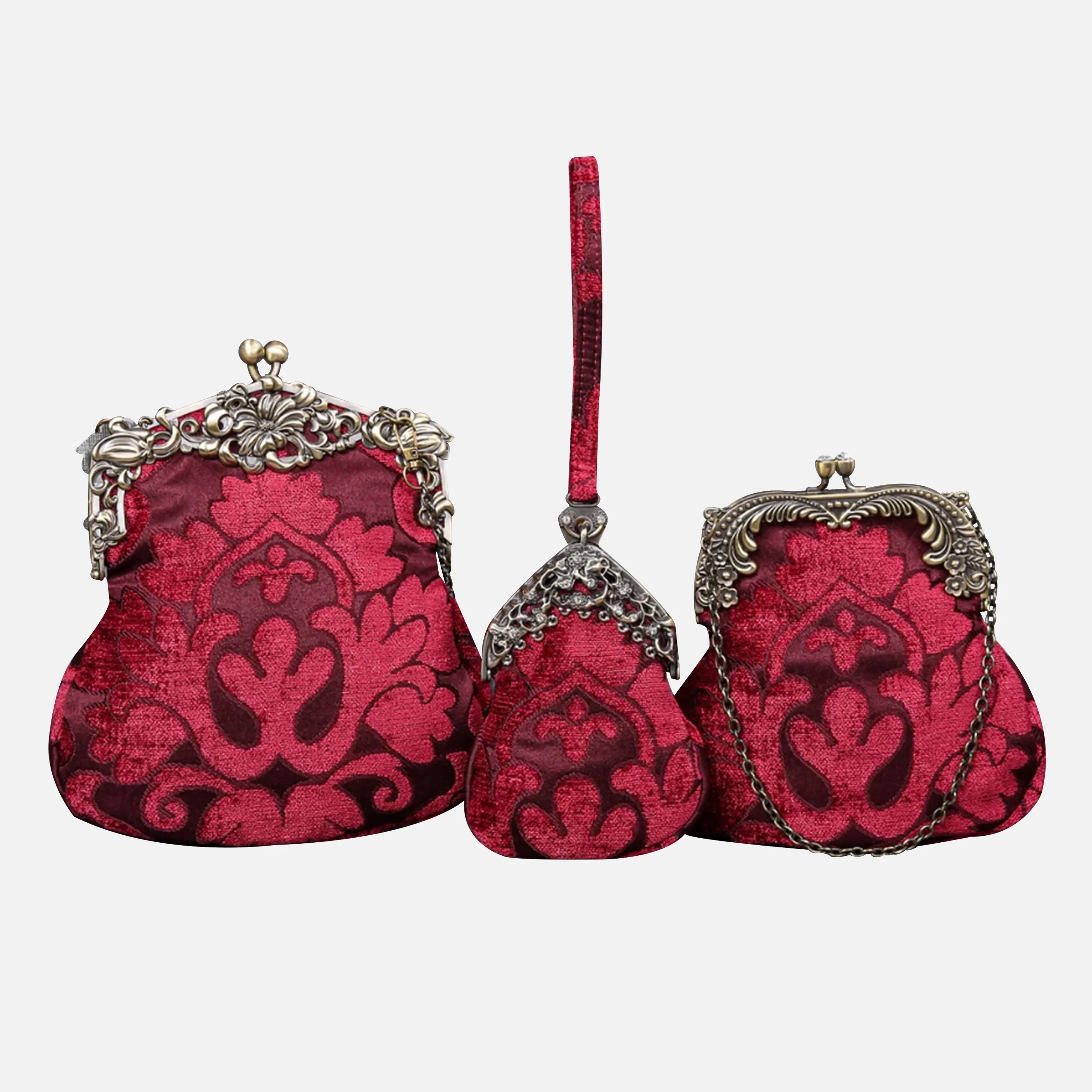 Queen Wine Chatelaine Purse Medium - Image 7