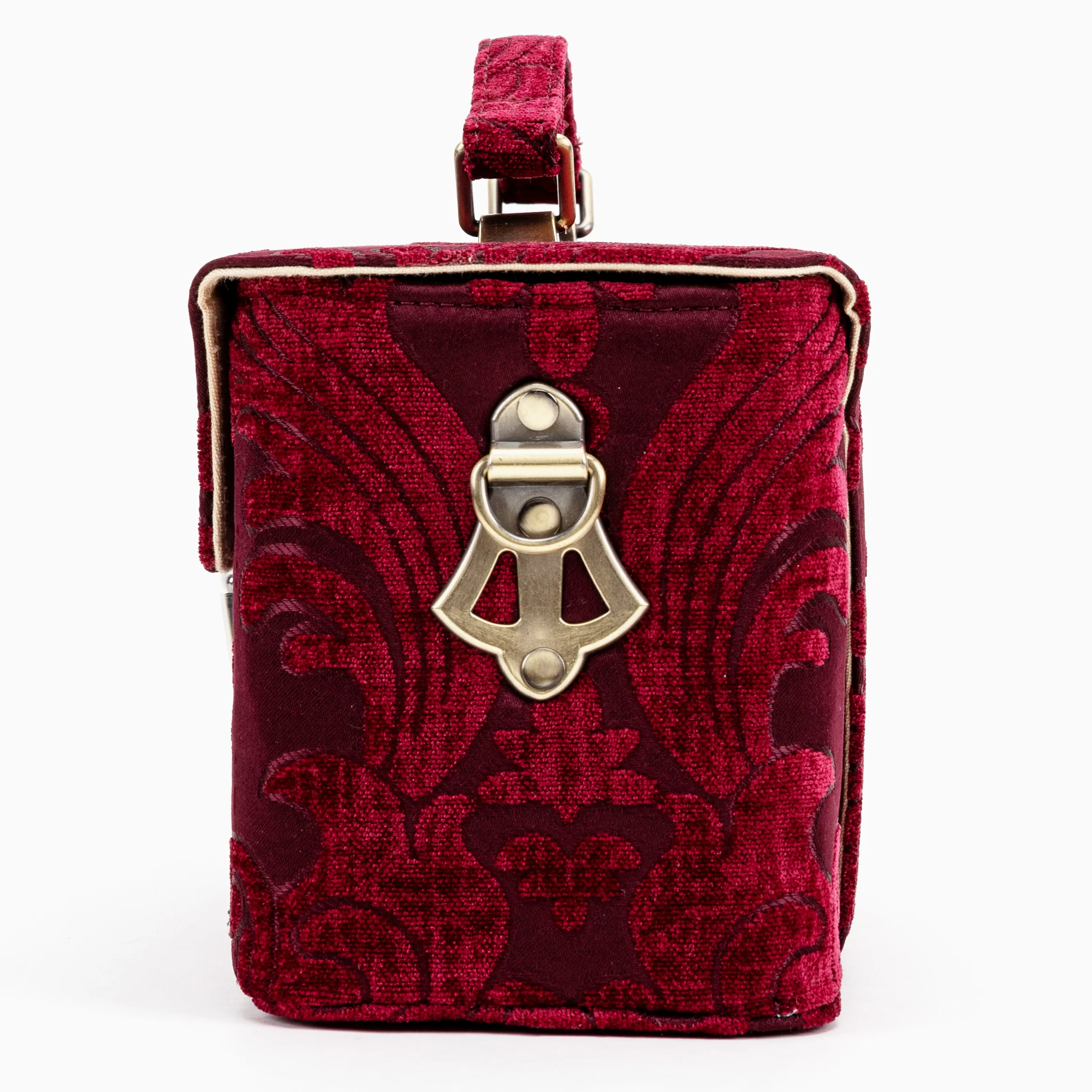 Queen Wine Clara Medium Train Case Purse - Image 6