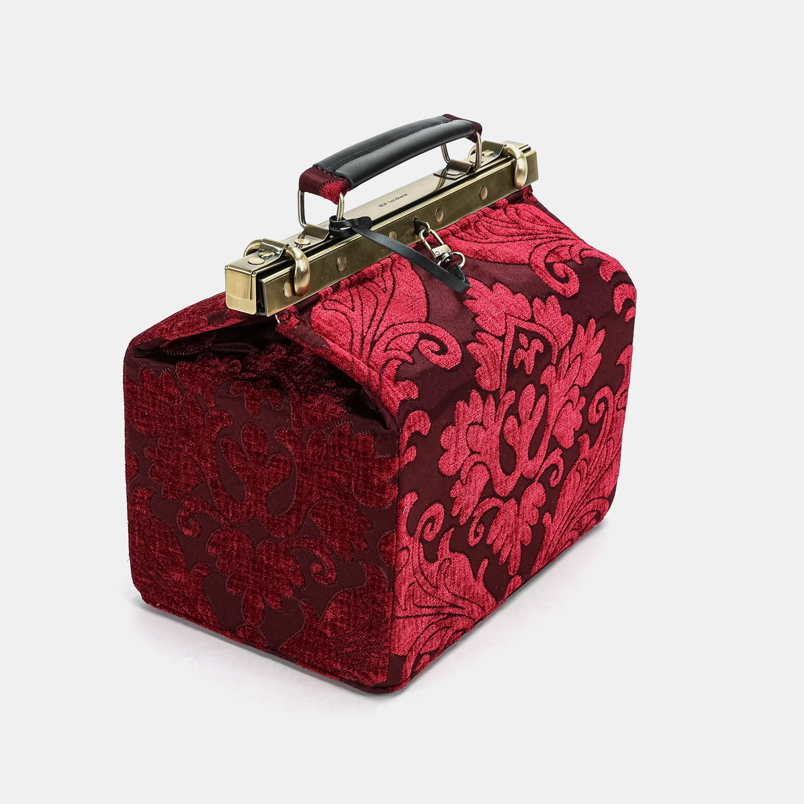 Queen Wine Vivienne Carpet Purse Gladstone Bag - Image 4