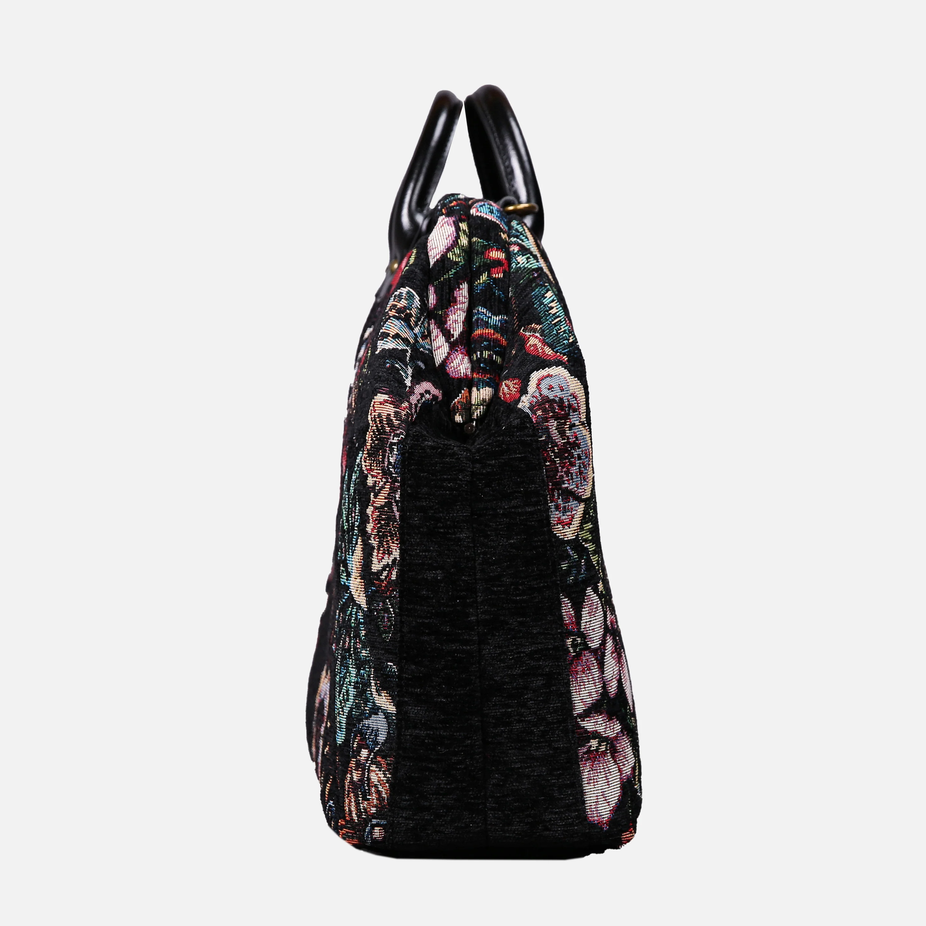 Rose Garden Black Laptop Work Bag - Image 3