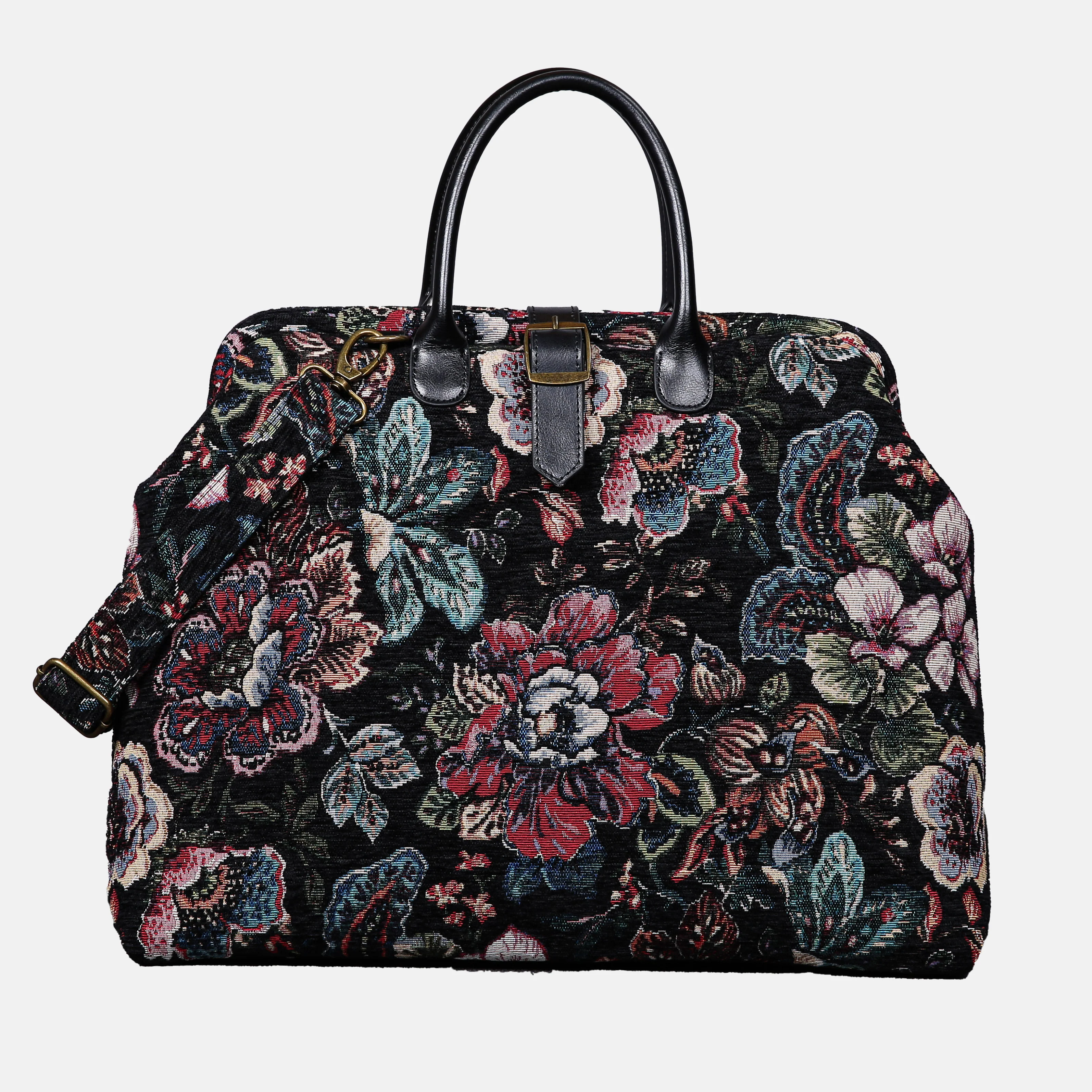Rose Garden Black Mary Poppins Weekender