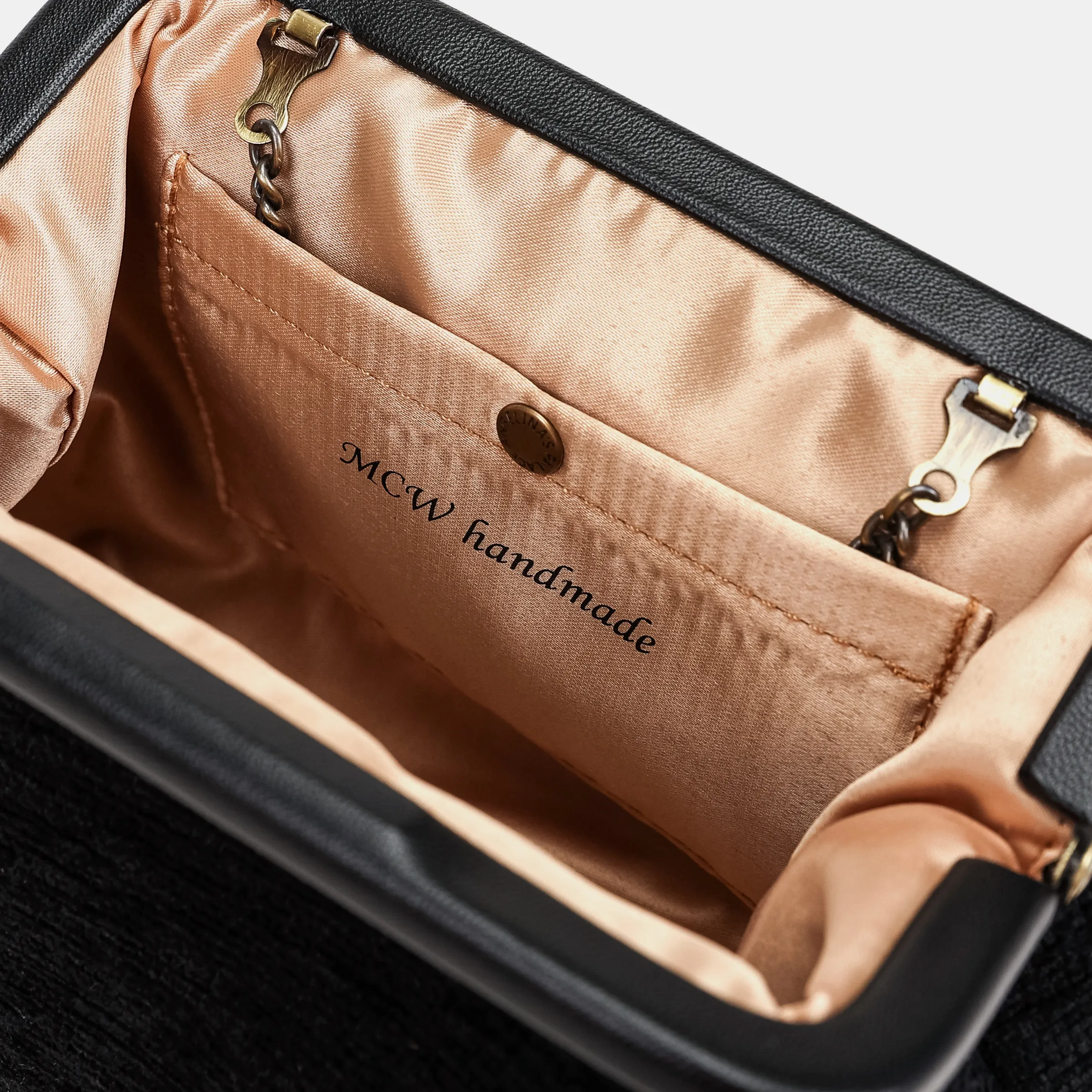 Solid Black Alma Clutch - Image 3
