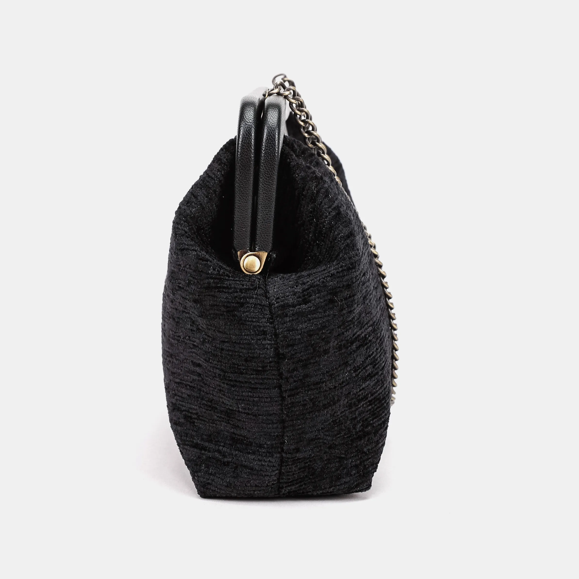 Solid Black Alma Clutch - Image 5