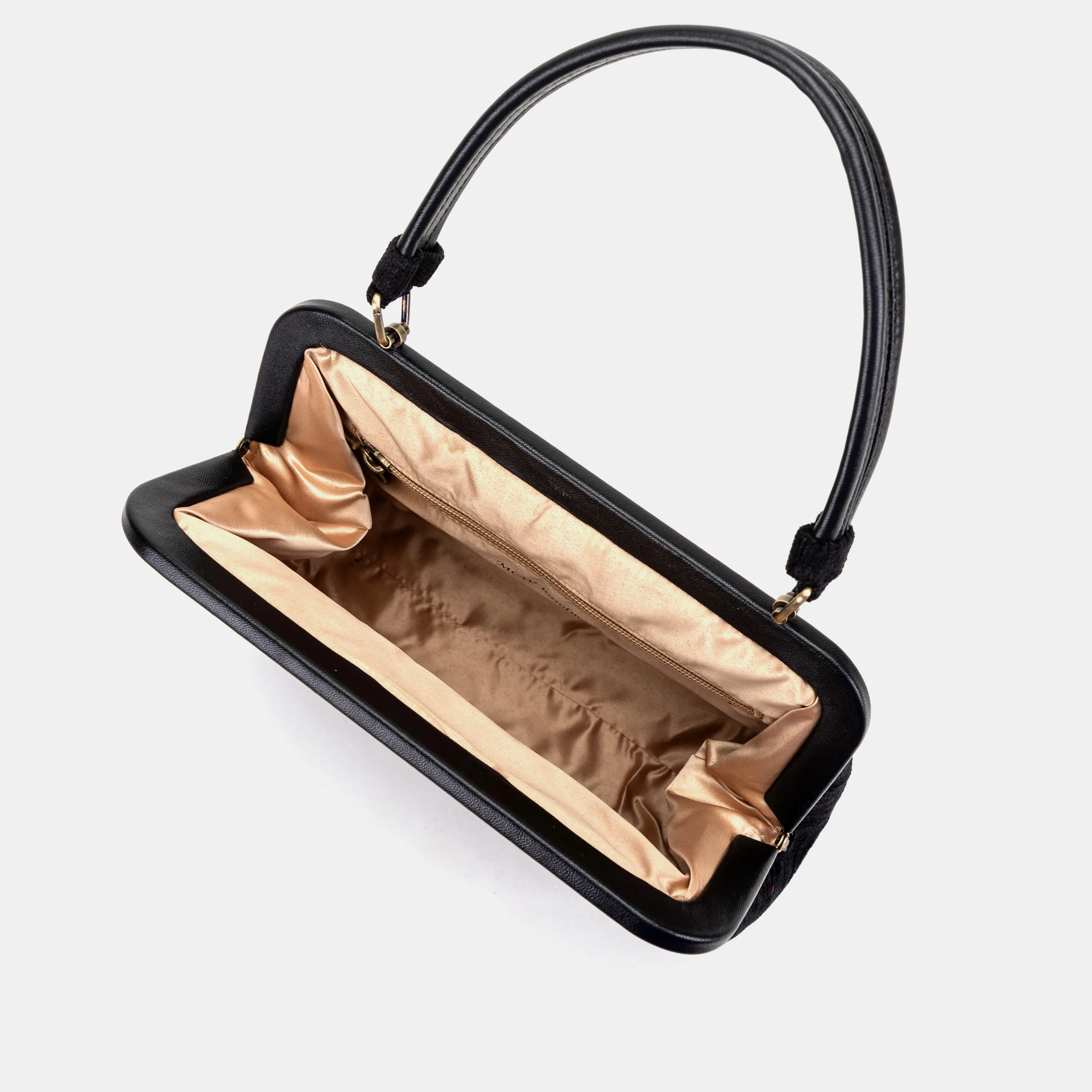 Solid Black Alma Satchel - Image 5