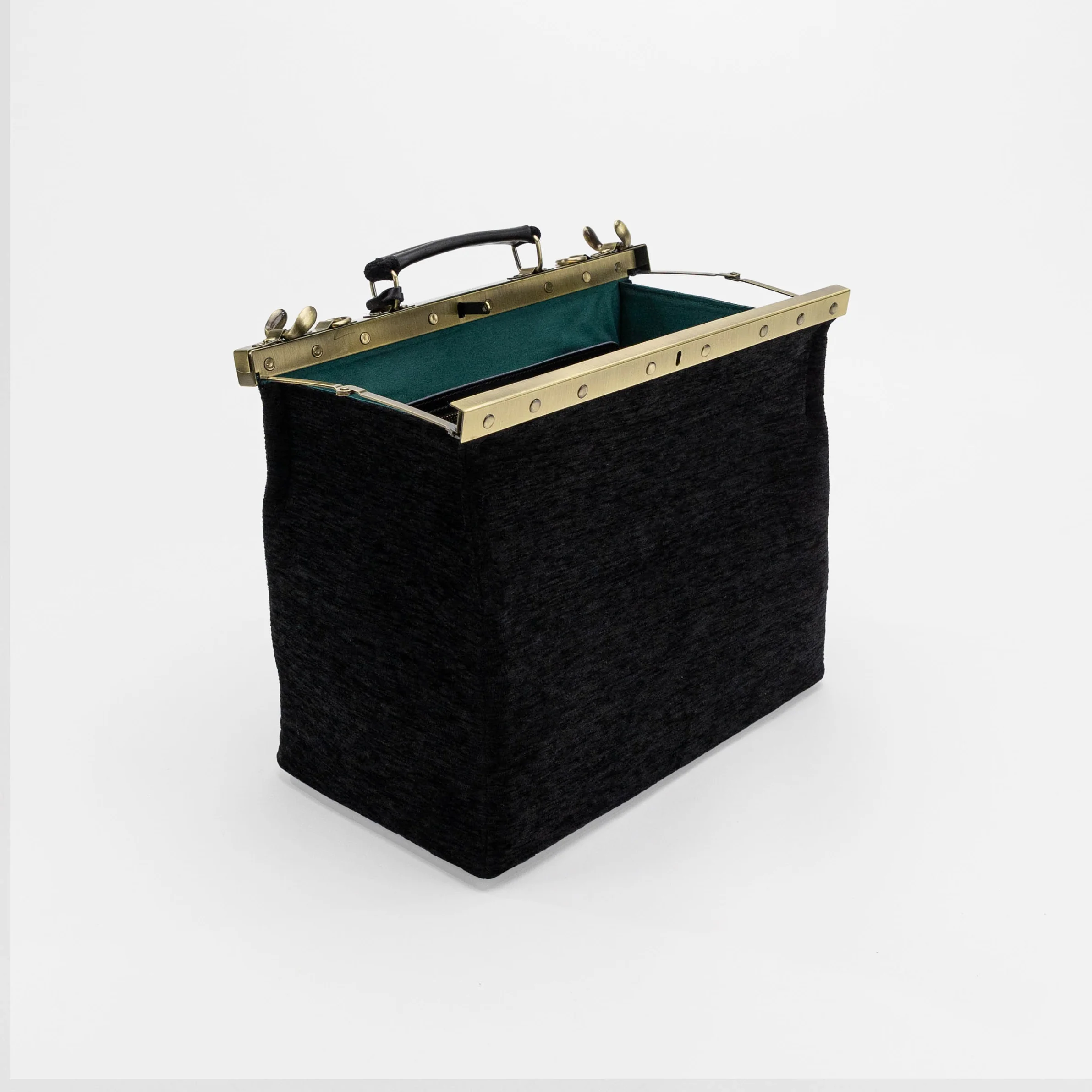Solid Black Celine Carpet Gladstone Bag - Image 10