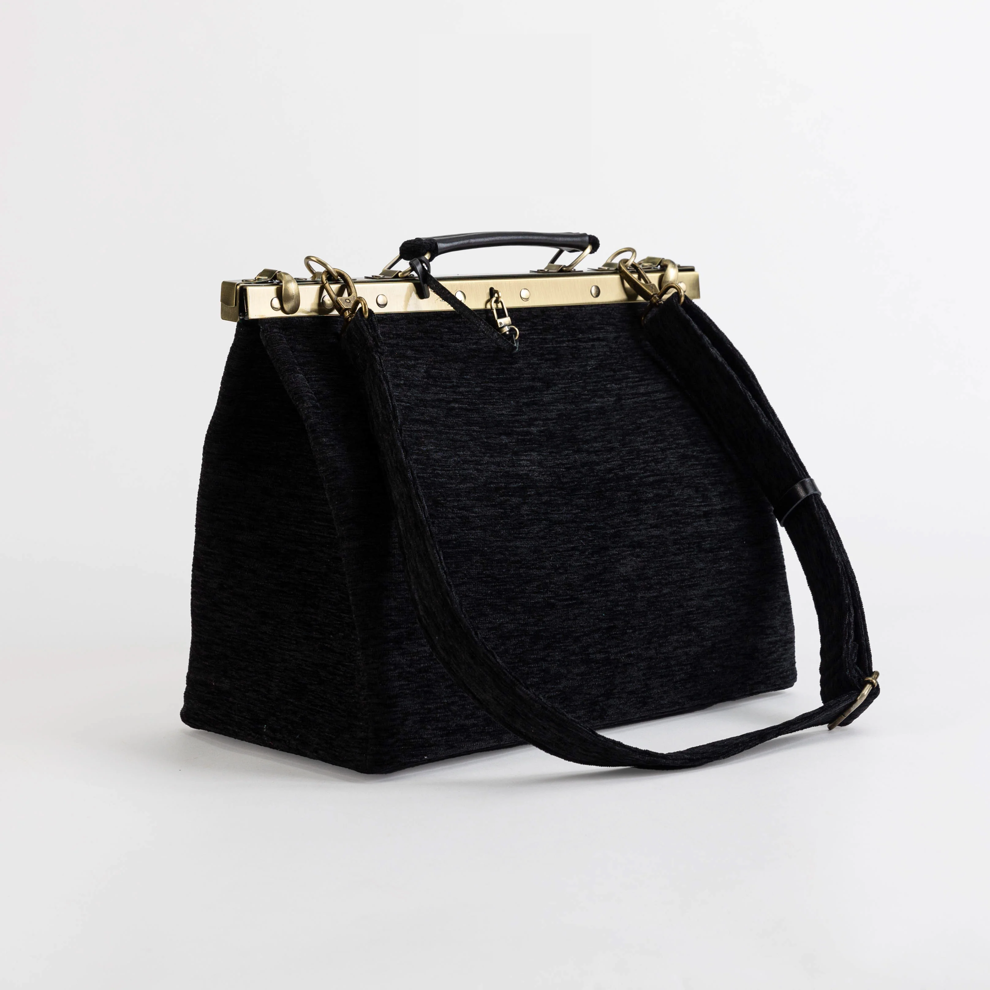 Solid Black Celine Carpet Gladstone Bag - Image 9