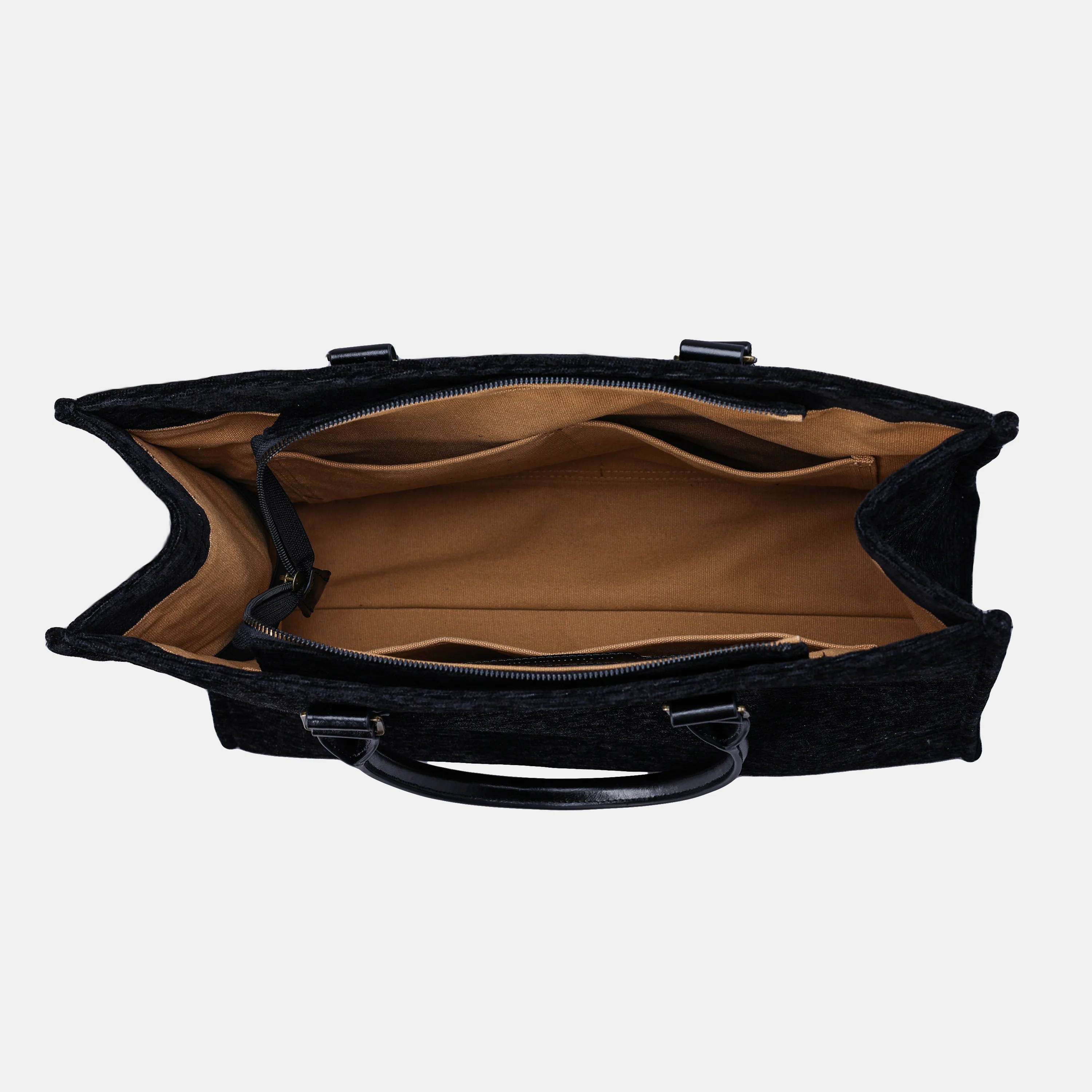 Solid Black Laptop Work Tote - Image 4
