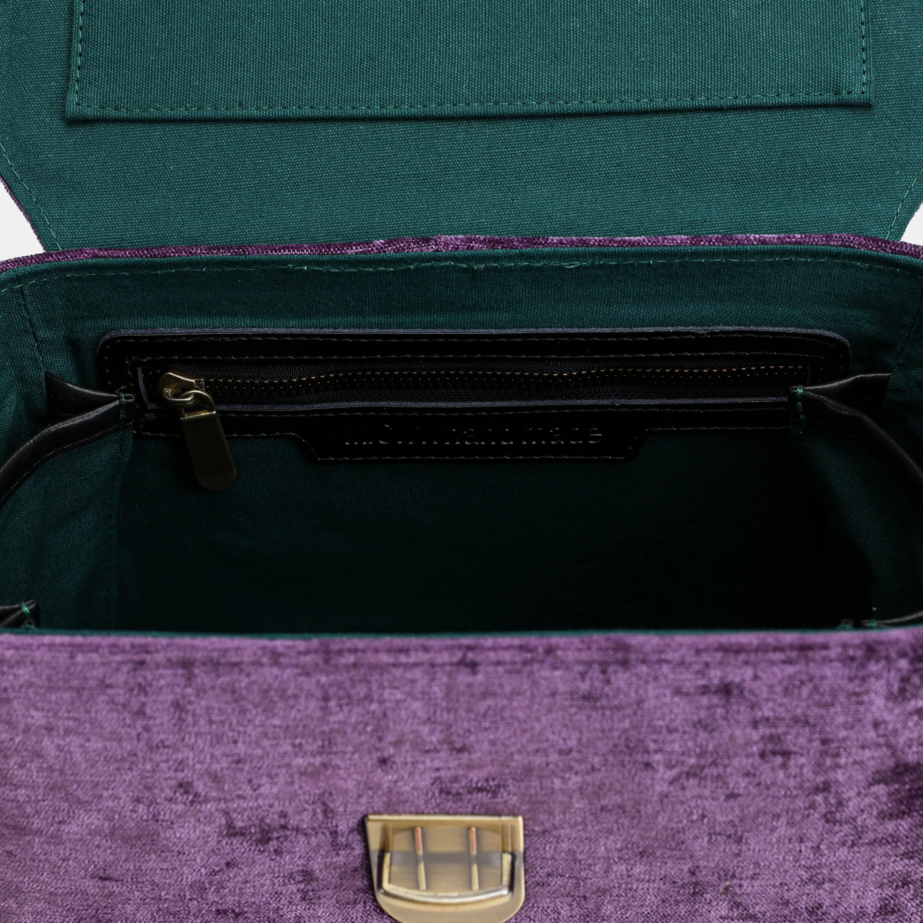 Solid Purple Clara Medium Train Case Purse - Image 8