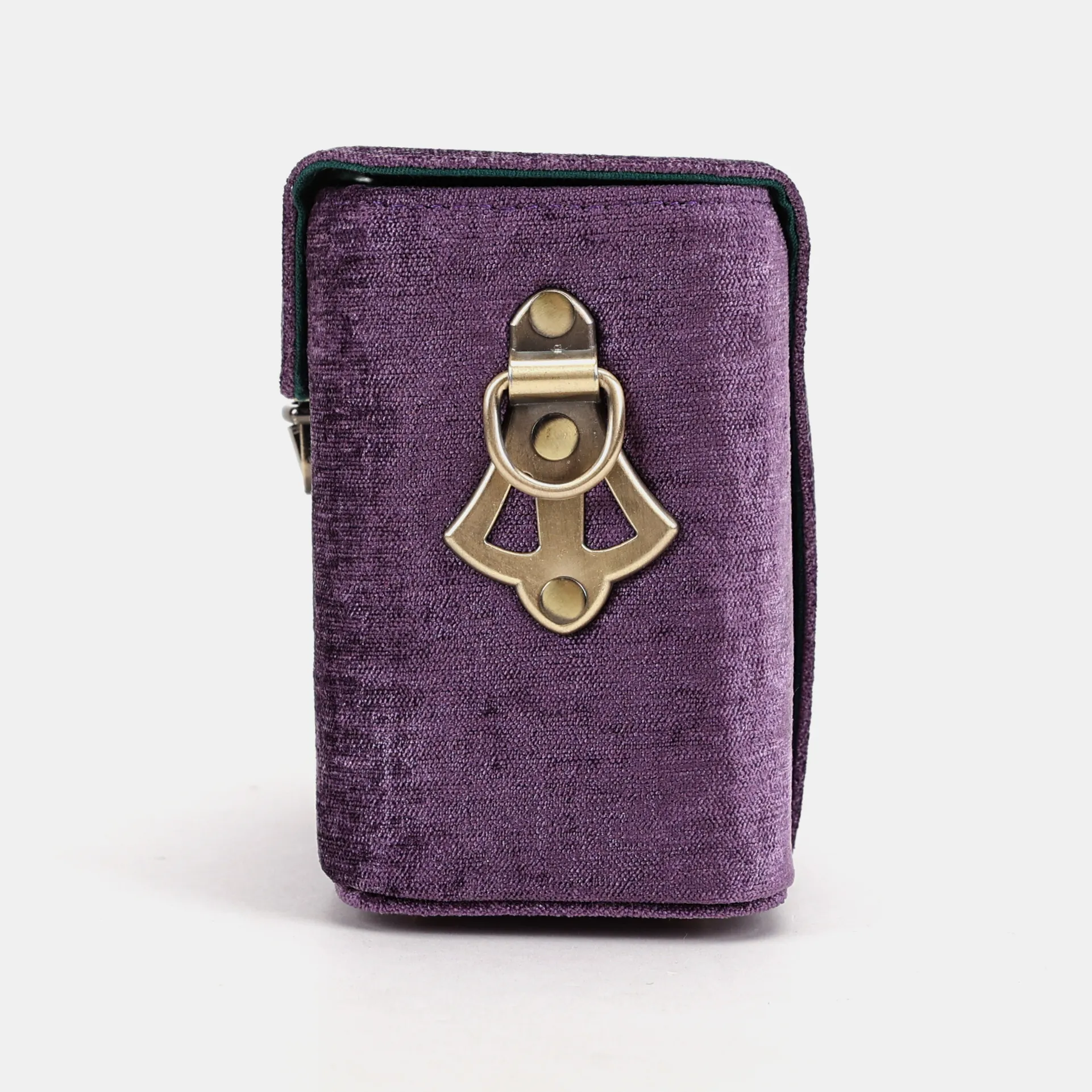 Solid Purple Emma Small Train Case Crossbody - Image 6