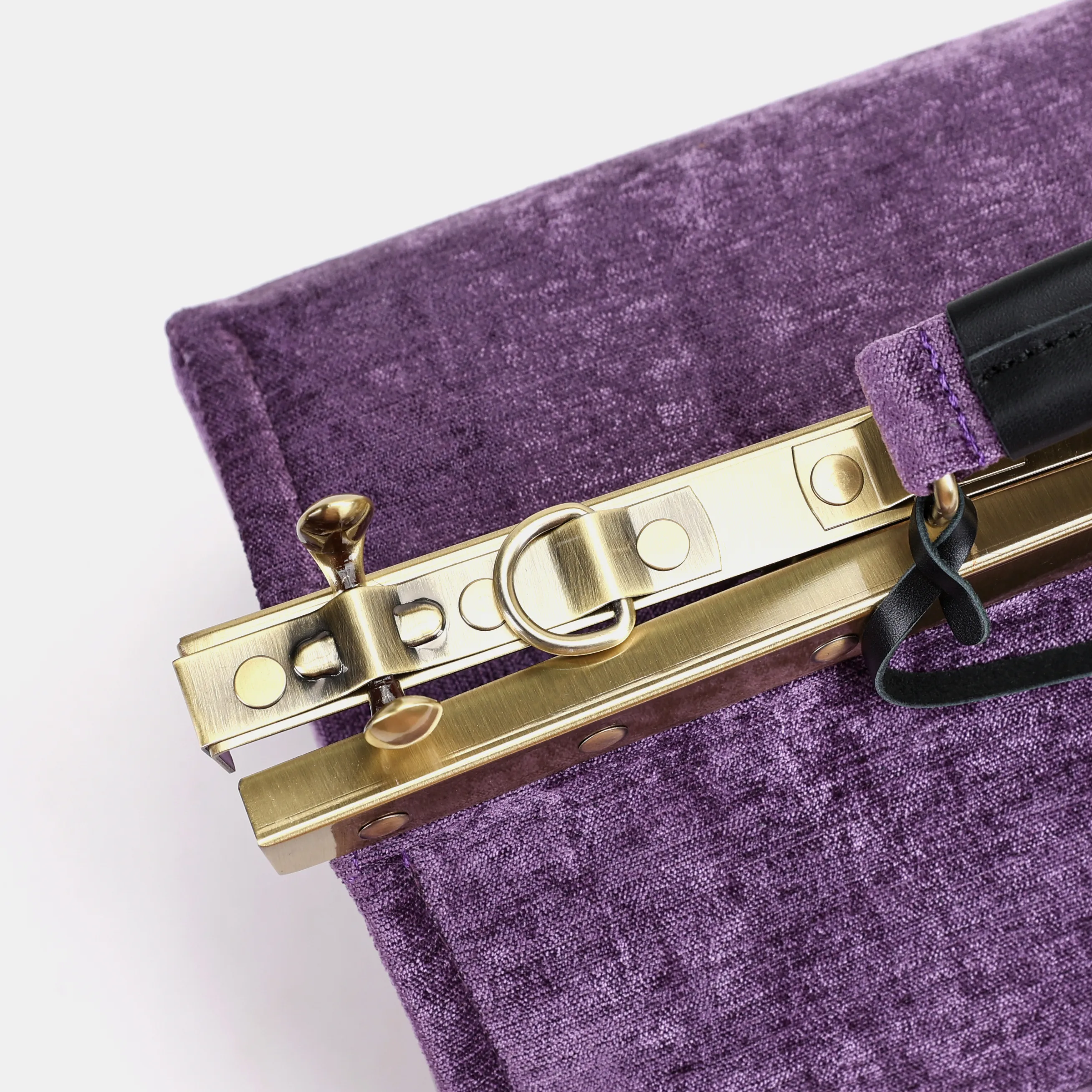 Solid Purple Genevieve Carpet Gladstone Bag - Image 4
