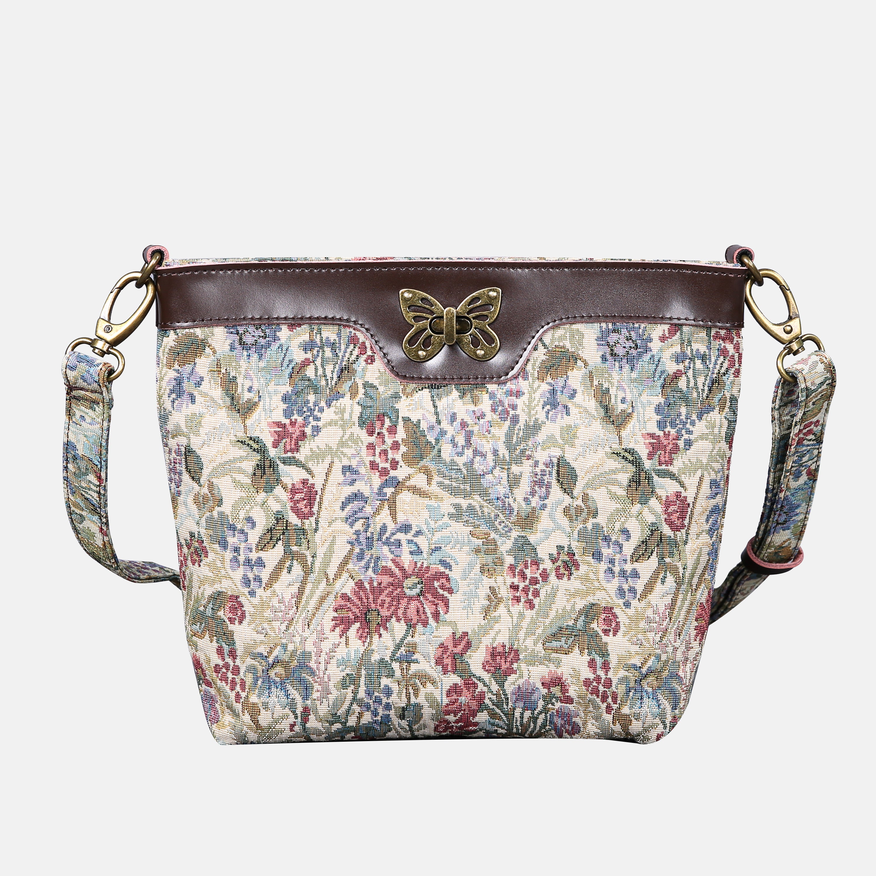 Spring Valley Mint Butterfly Crossbody Bag