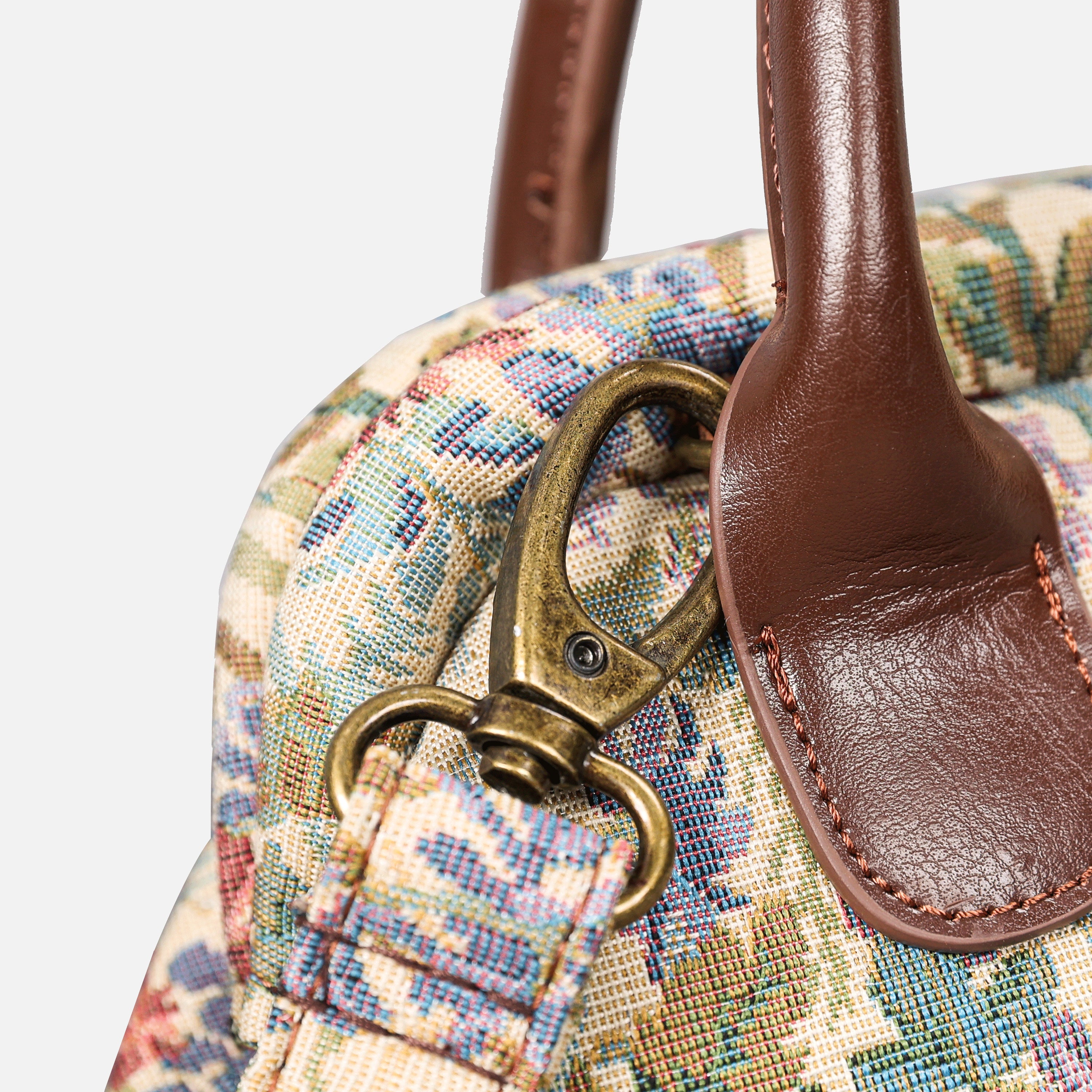 Spring Valley Mint Carpet Satchel - Image 4