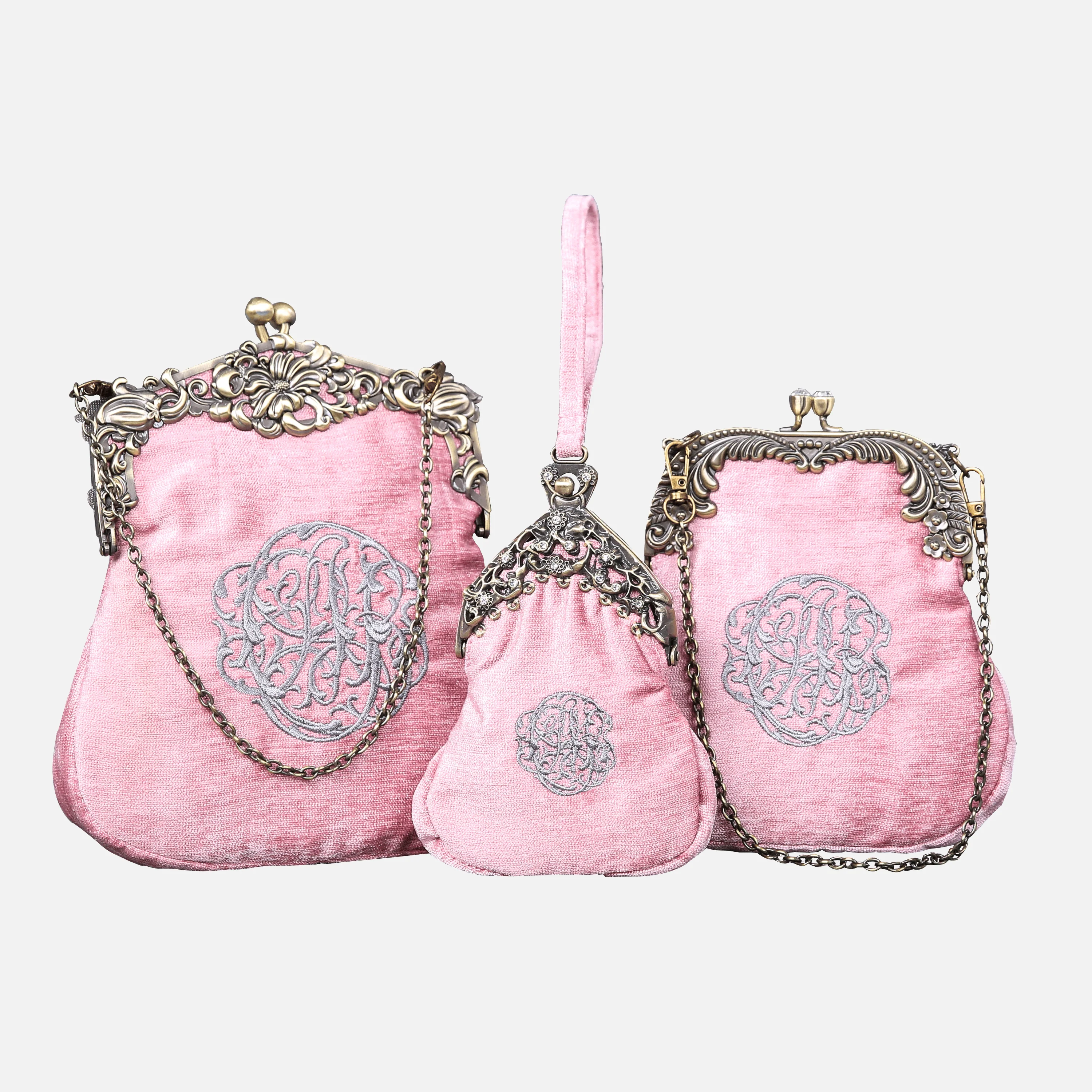 French Swirl Chatelaine Purses