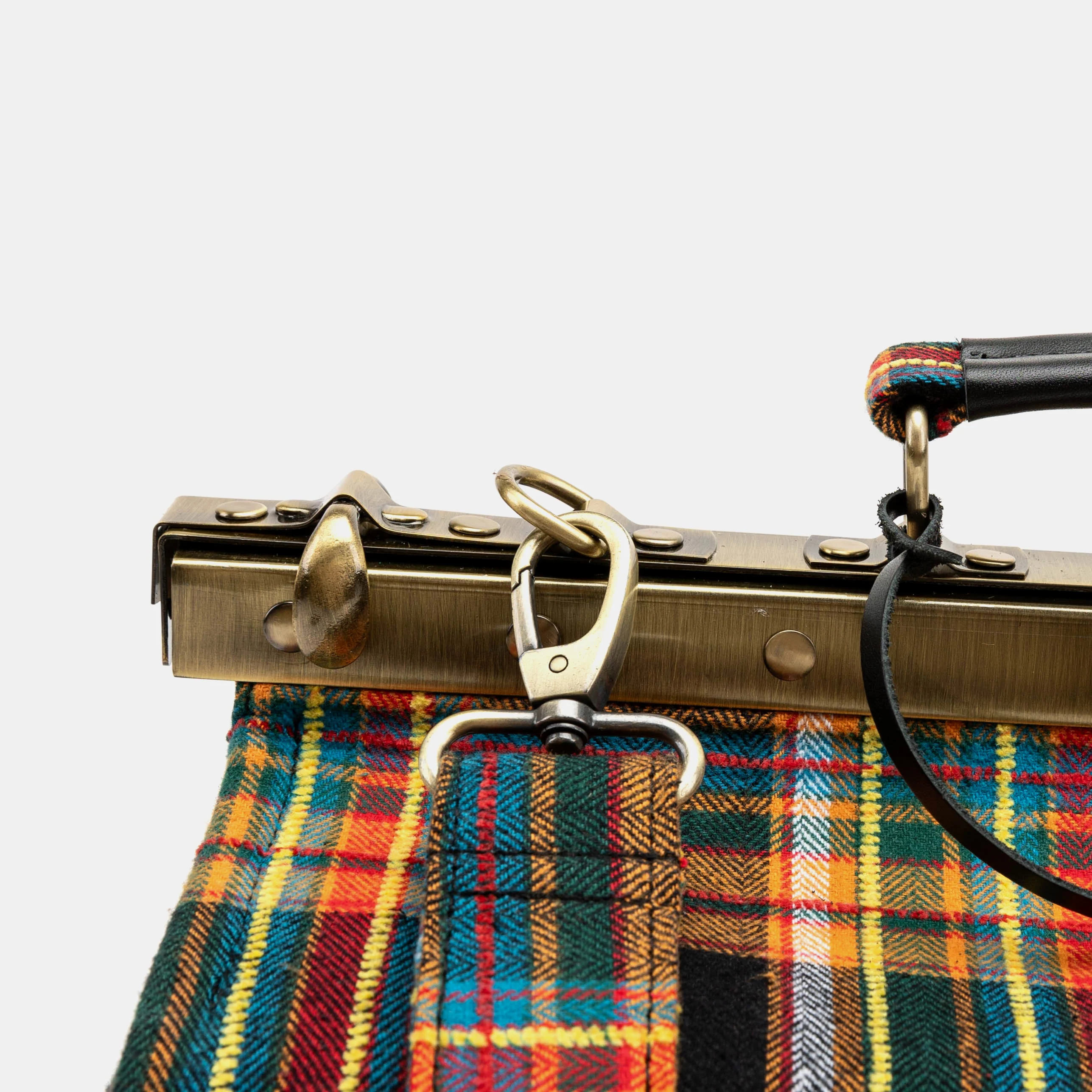 Tartan Stewart Black Genevieve Carpet Gladstone Bag - Image 6