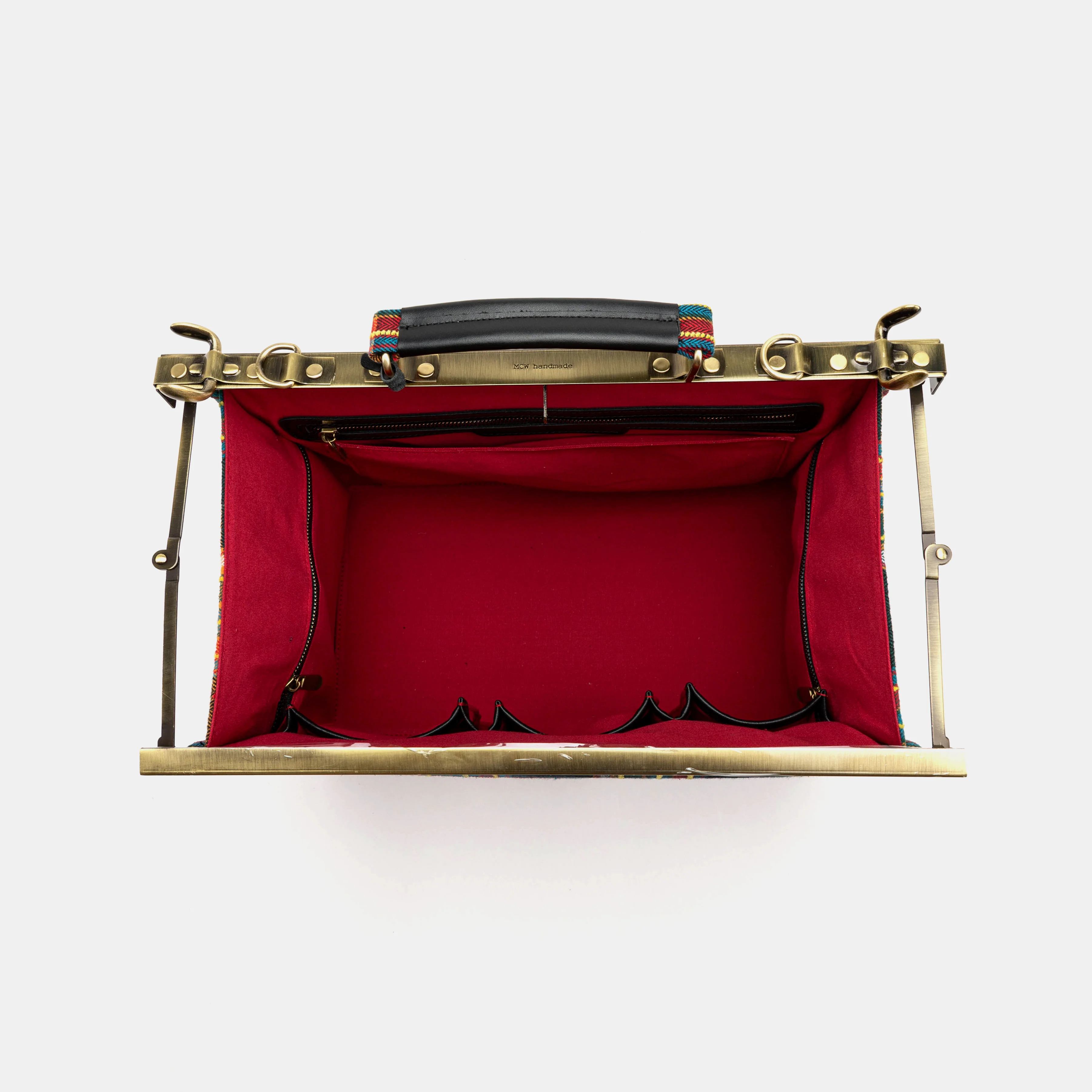 Tartan Stewart Black Genevieve Carpet Gladstone Bag - Image 8
