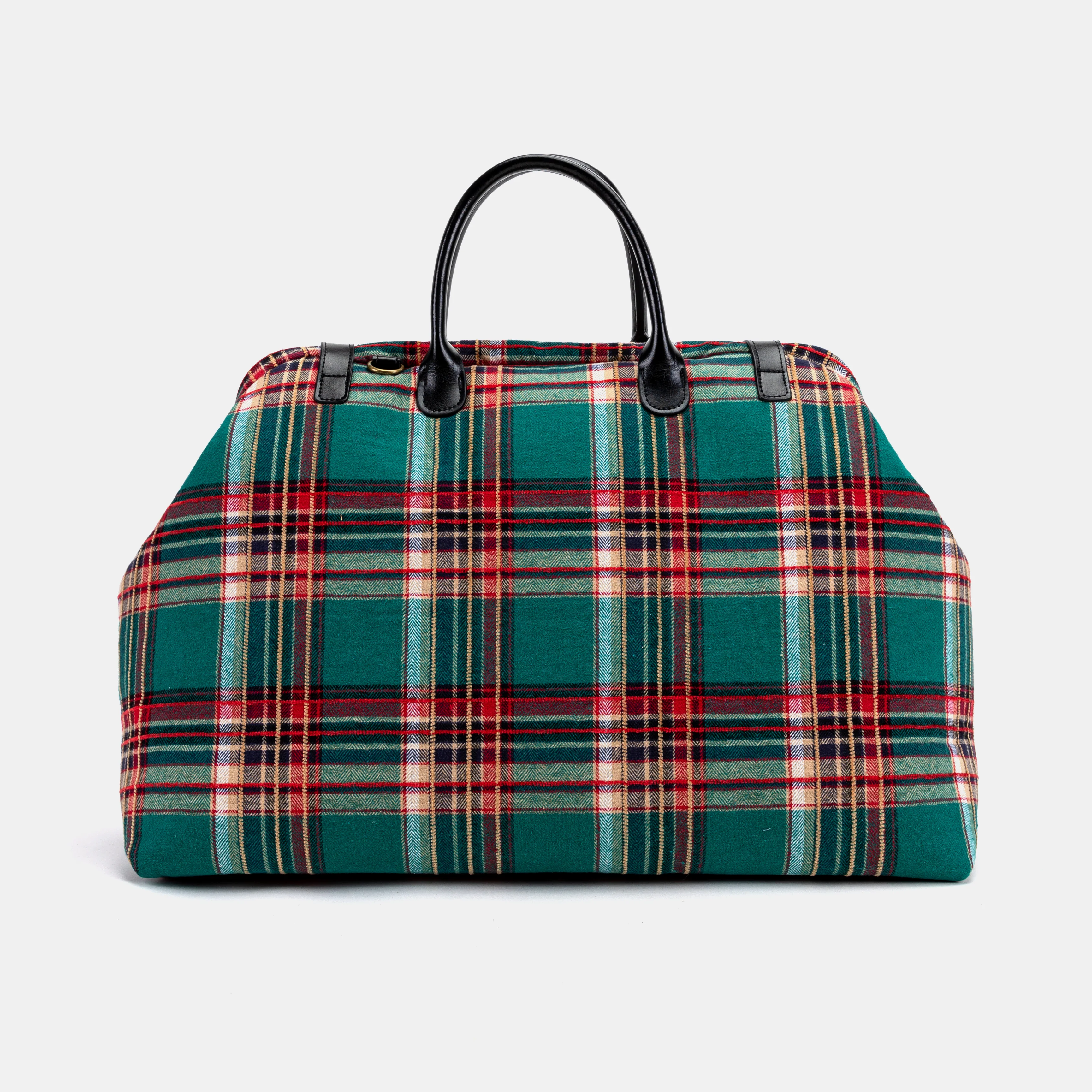 Tartan Stewart Green Large Carpetbag - Image 6