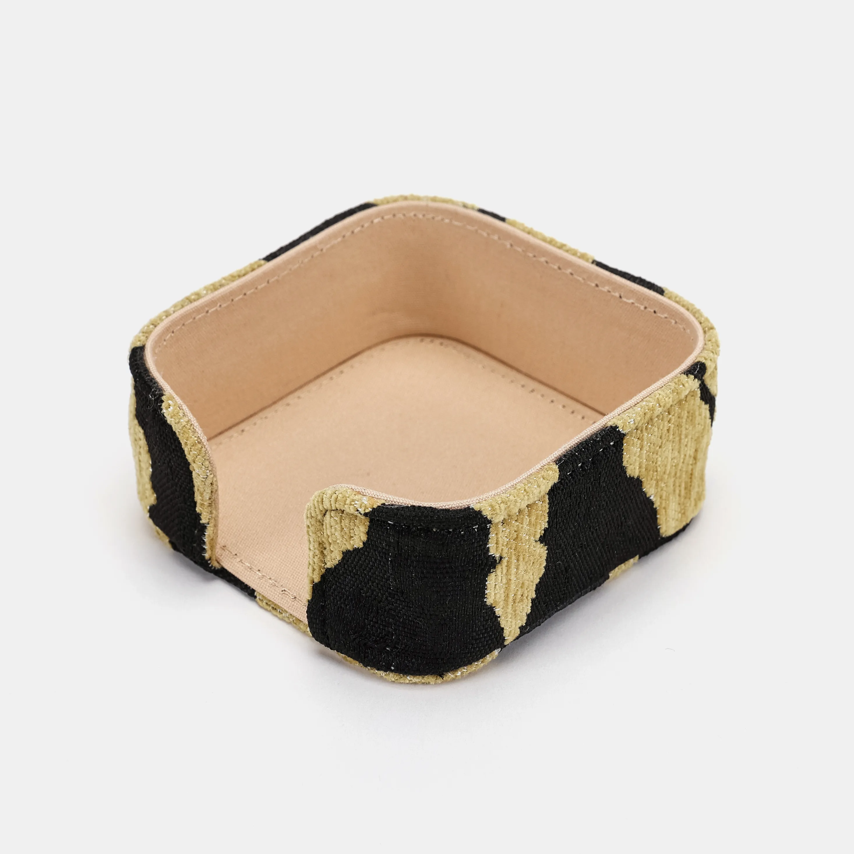 Tiger Stripe Square Coaster Set with Holder - Image 5