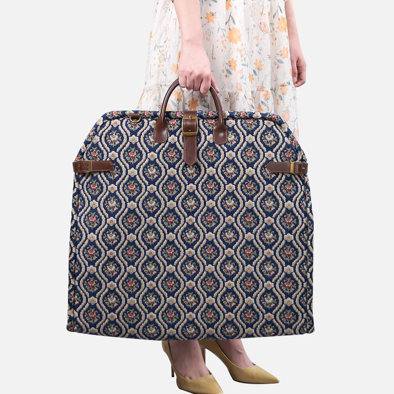 Traditional Blue Carpet Garment Bag - Image 2
