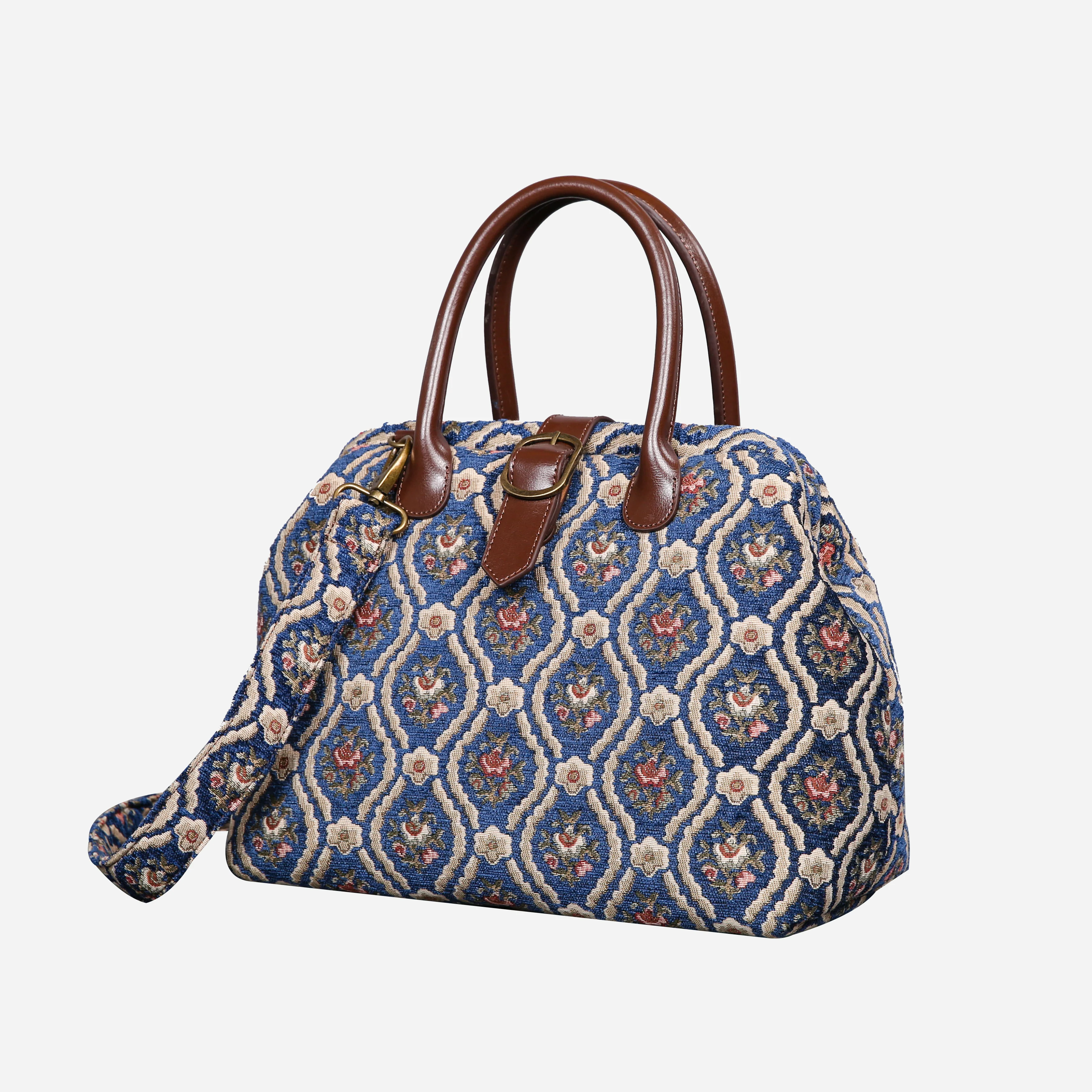 Traditional Blue Carpet Handbag Purse - Image 3